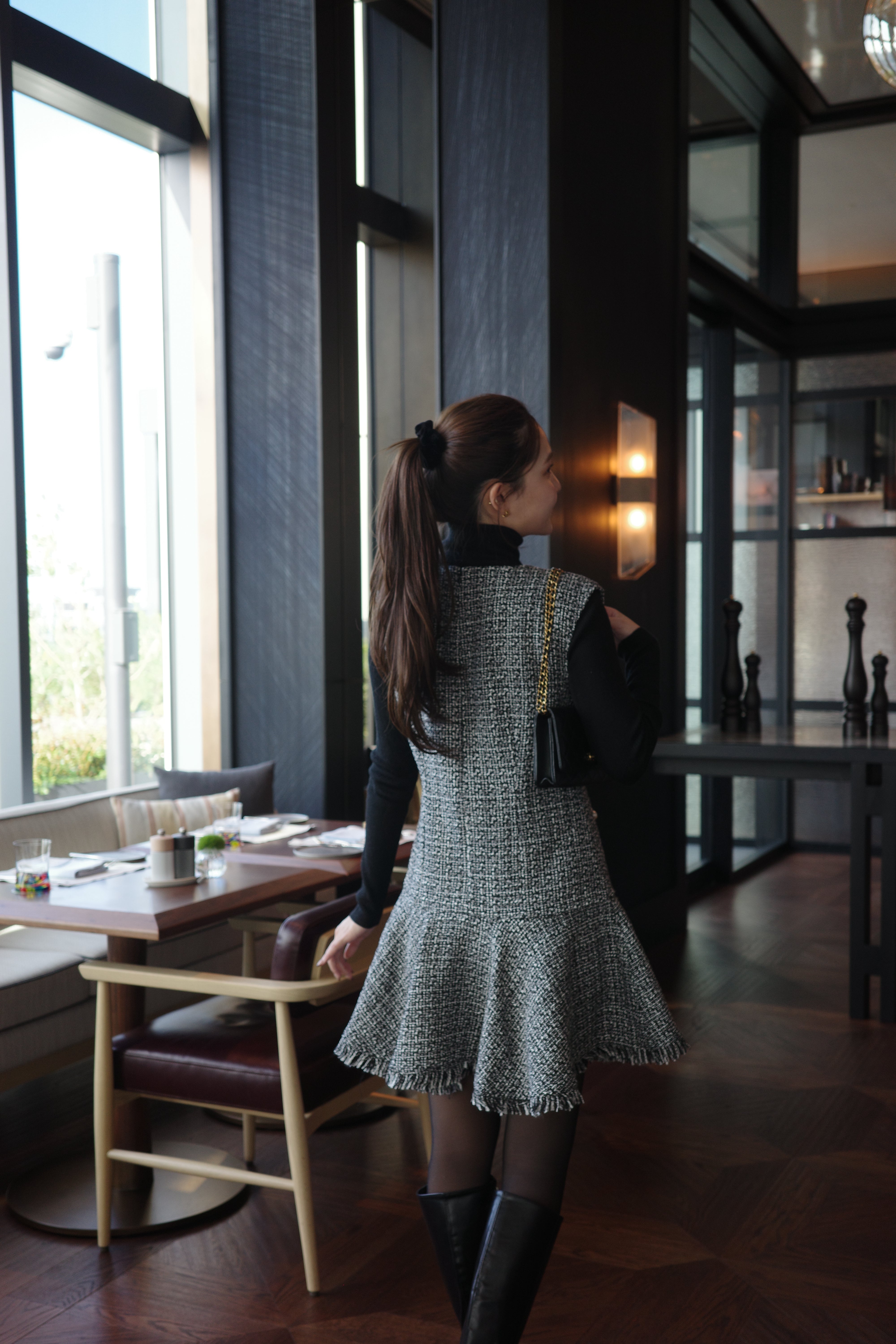 クラシカルツイードフレアミニワンピース – poláura OFFICIAL ONLINE STORE