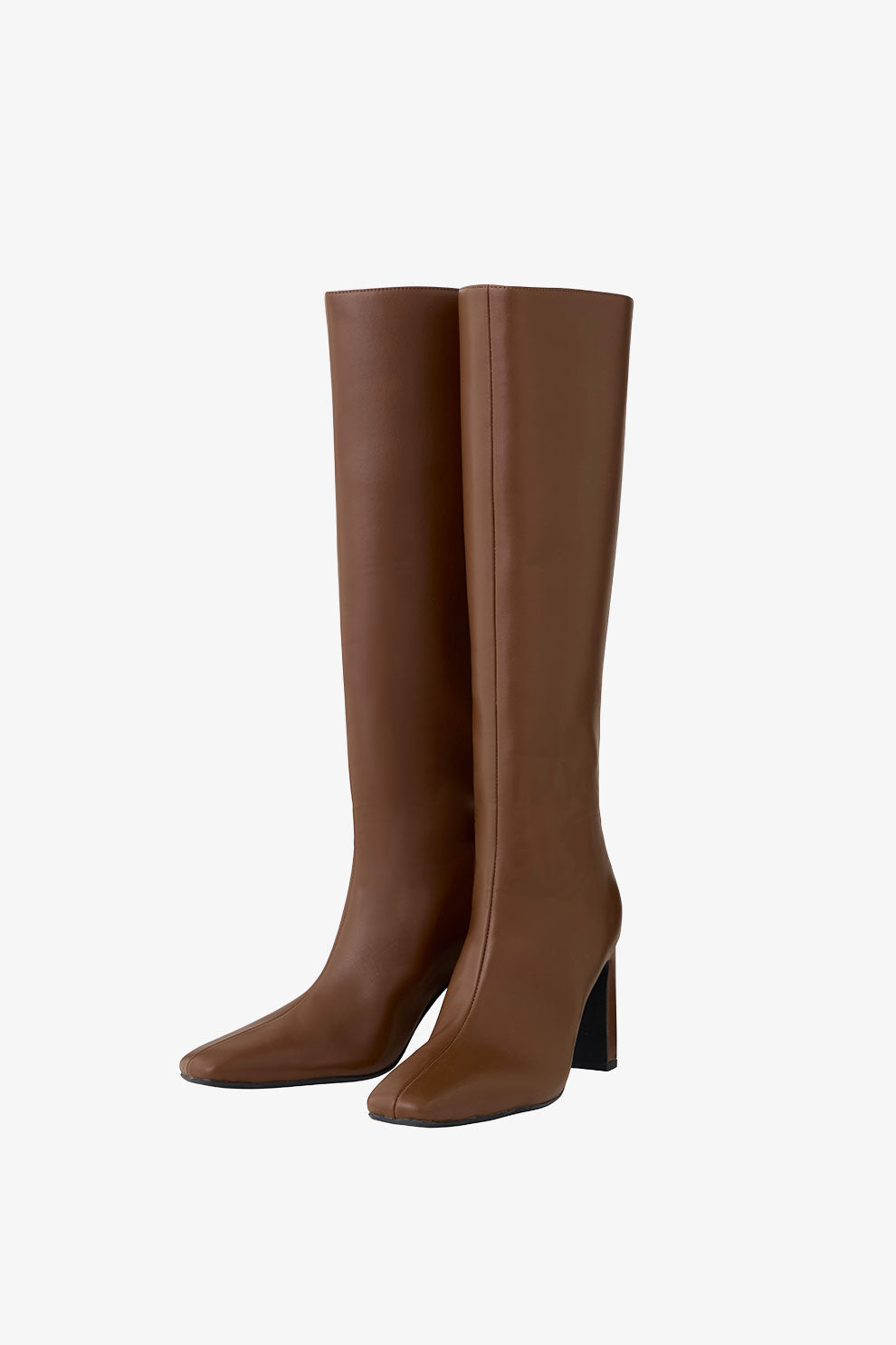 ロゴジップスクエアトゥロングブーツ – poláura OFFICIAL ONLINE STORE