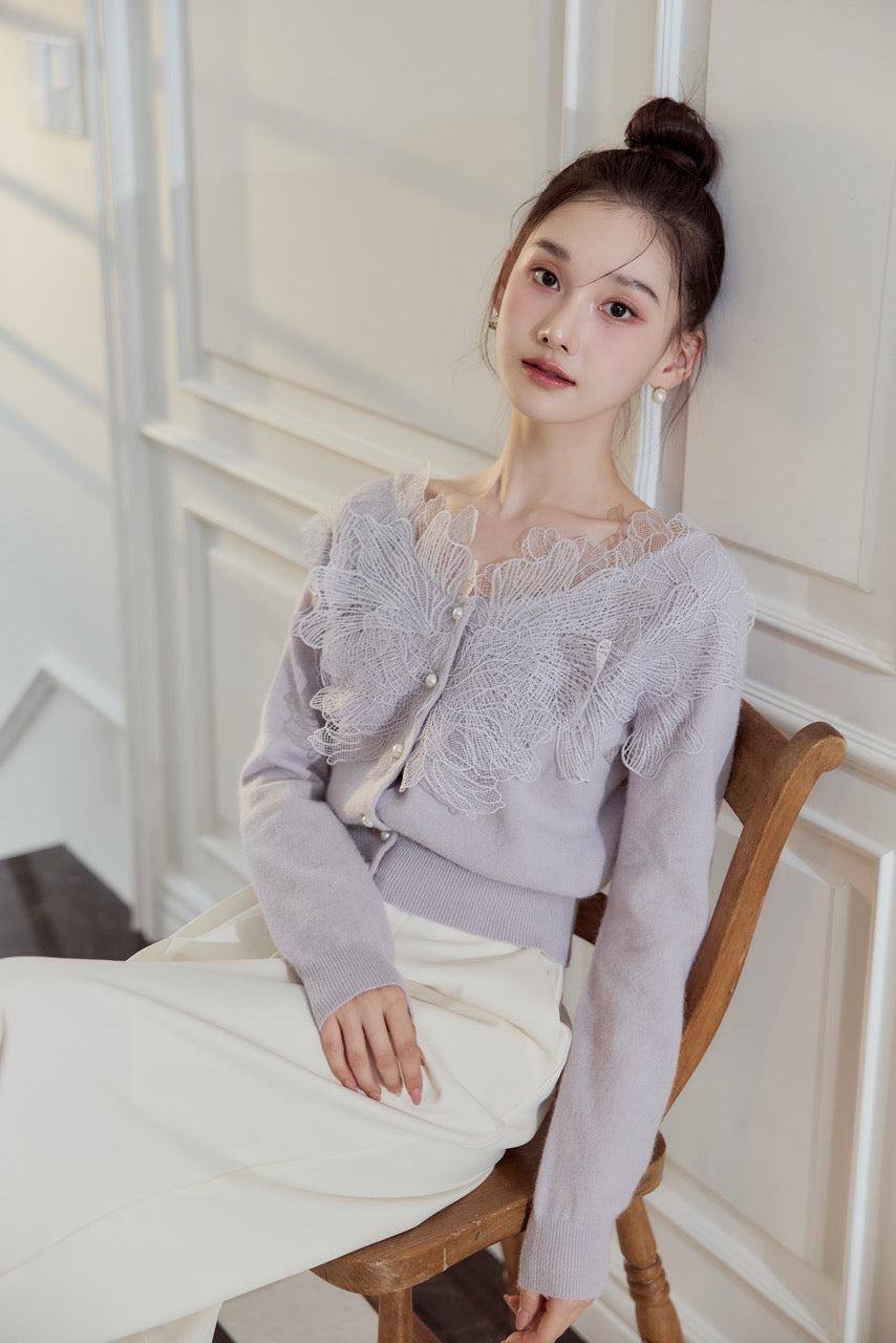 レースフリルカーディガン – poláura OFFICIAL ONLINE STORE