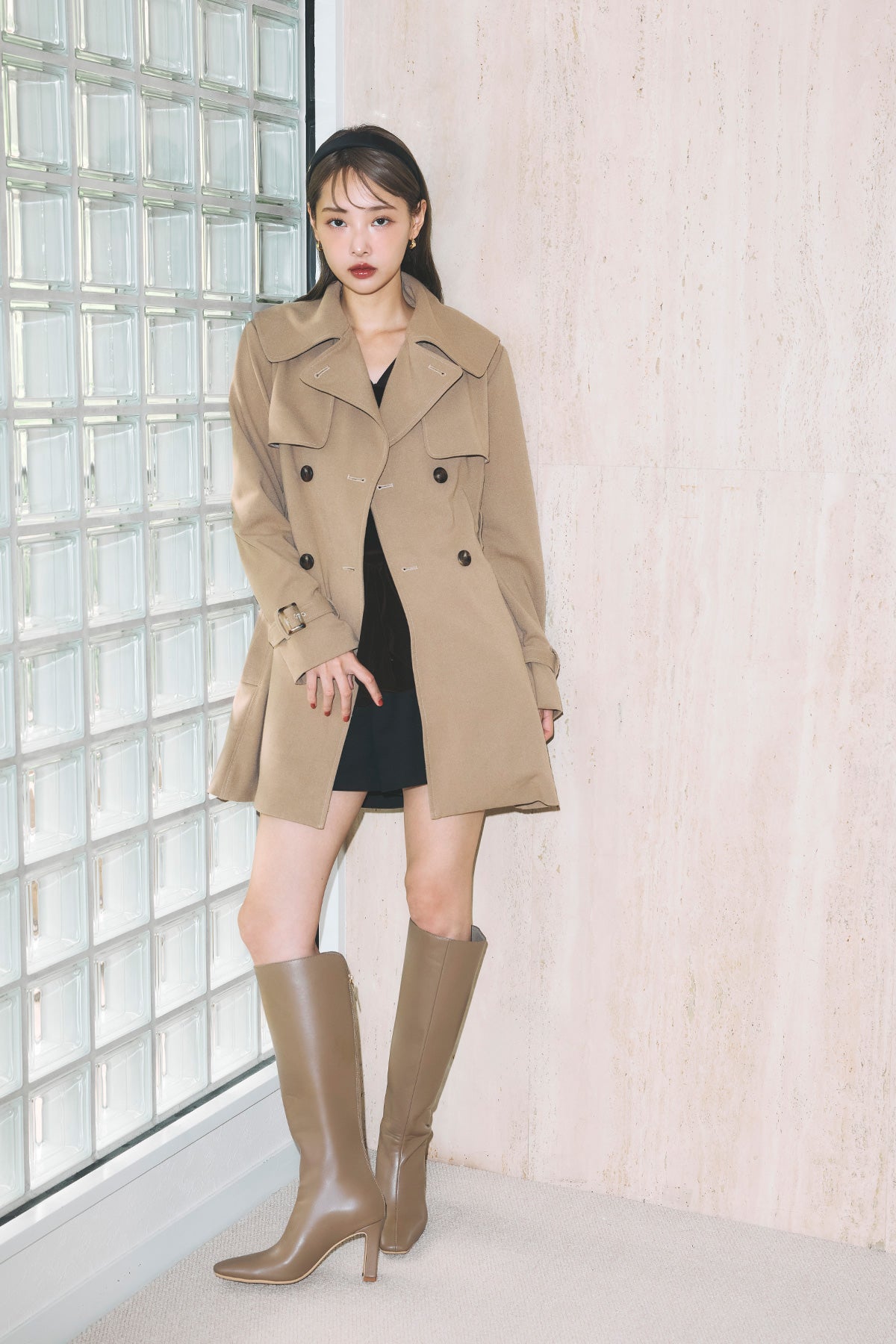 ロゴジップスクエアトゥロングブーツ – poláura OFFICIAL ONLINE STORE