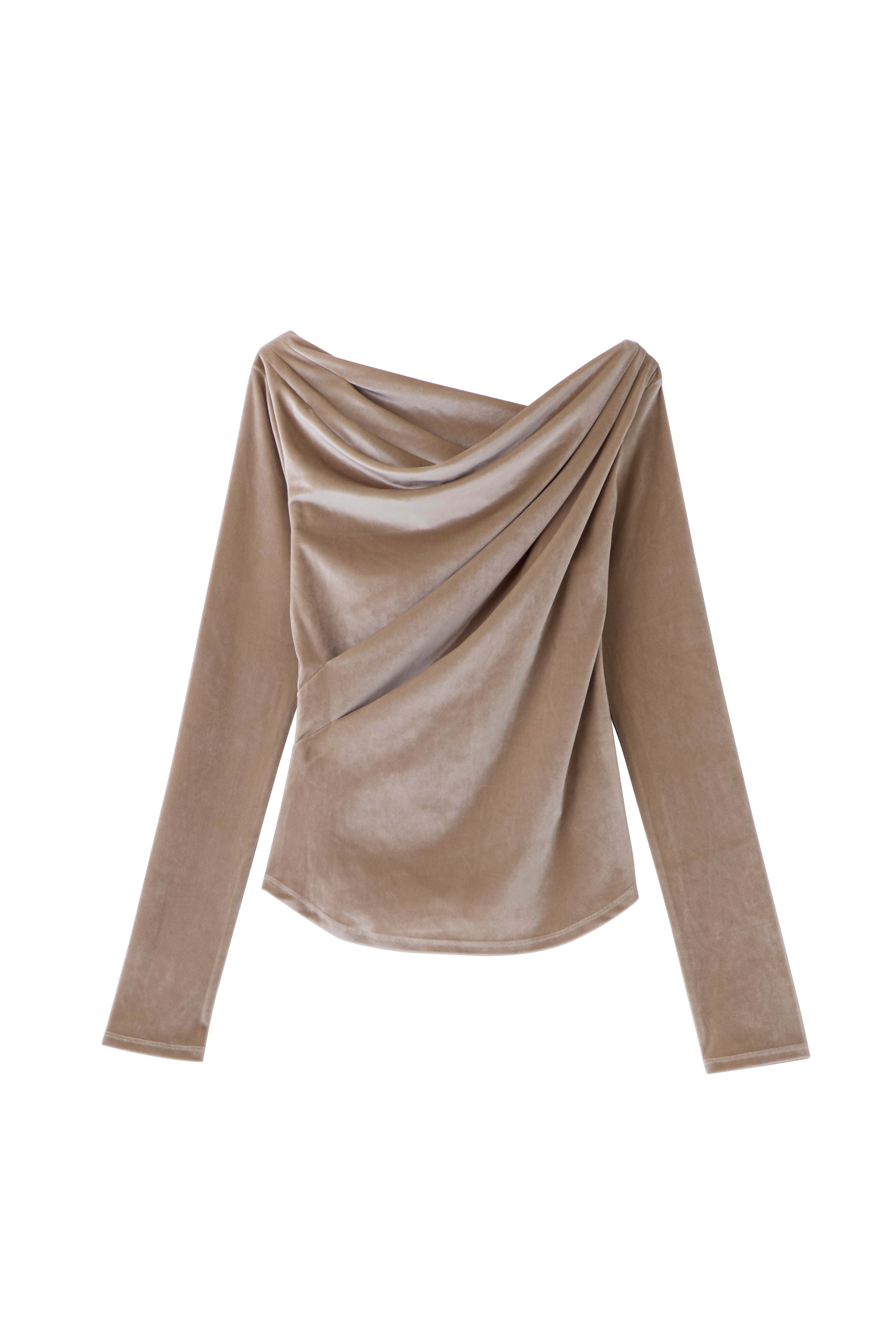 グロッシーベロアドレープトップス – poláura OFFICIAL ONLINE STORE