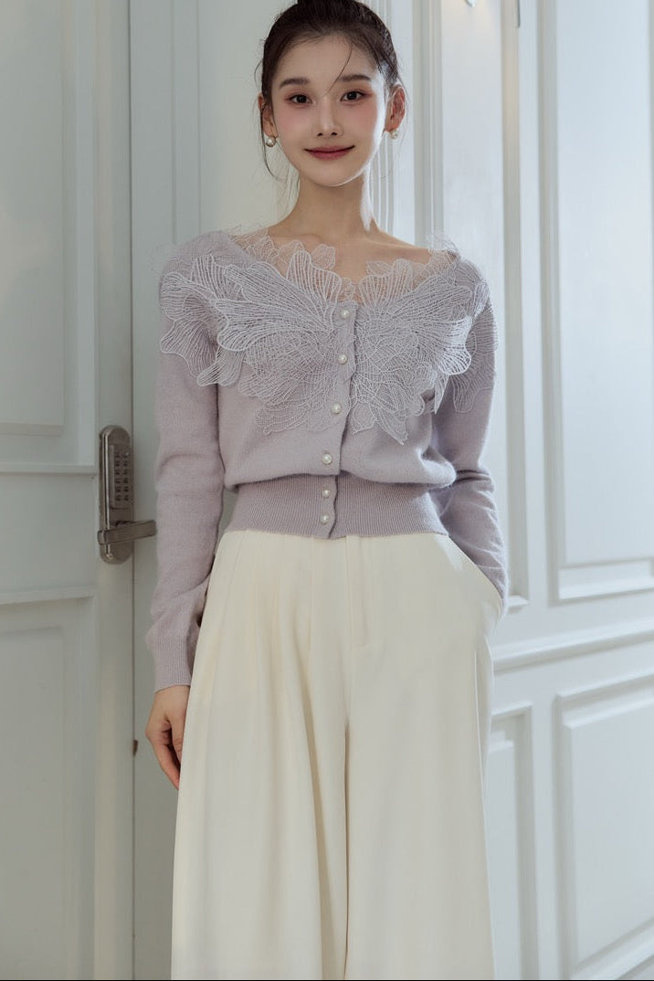 レースフリルカーディガン – poláura OFFICIAL ONLINE STORE