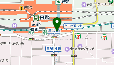 京都駅 八条東口」(京都市下京区--〒600-8214)の地図/アクセス/地点