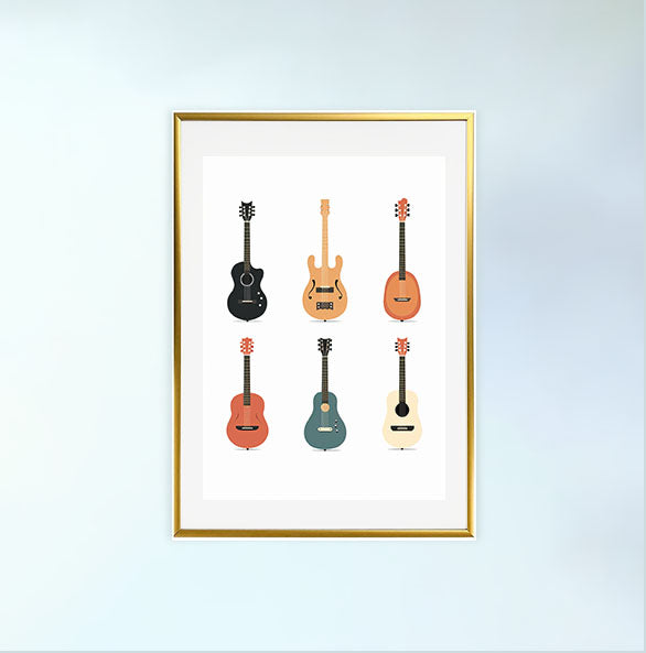 音楽の楽器のアートポスター:musical_instruments_f36e 通販