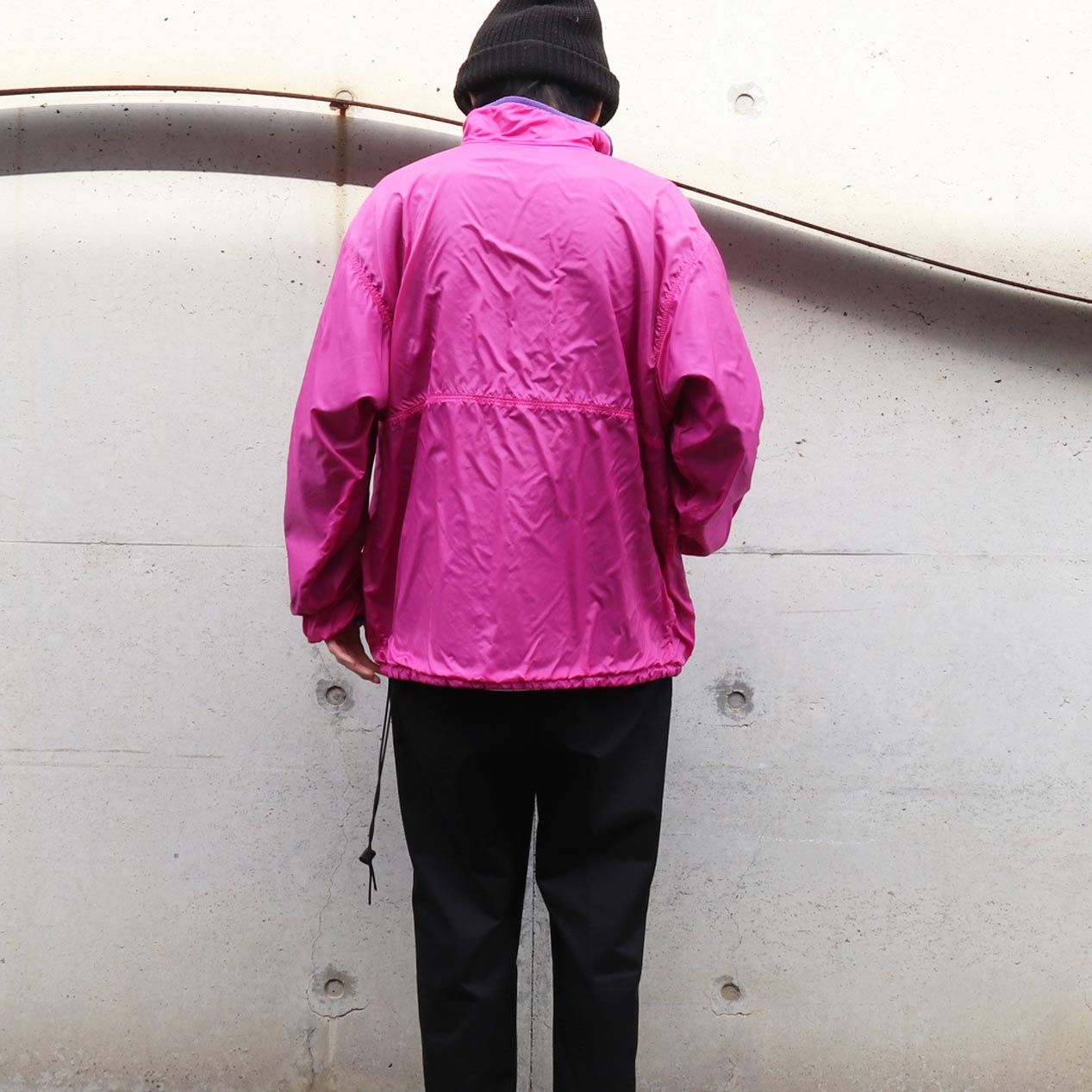 POST JUNK / 80's PATAGONIA USA製 ピンク×ネイビー グリセードプル