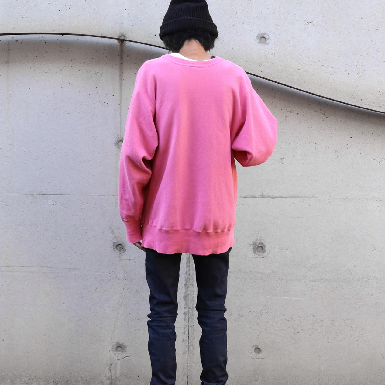 POST JUNK / 90's CHAMPION ピンク×カレッジプリント リバースウィーブ