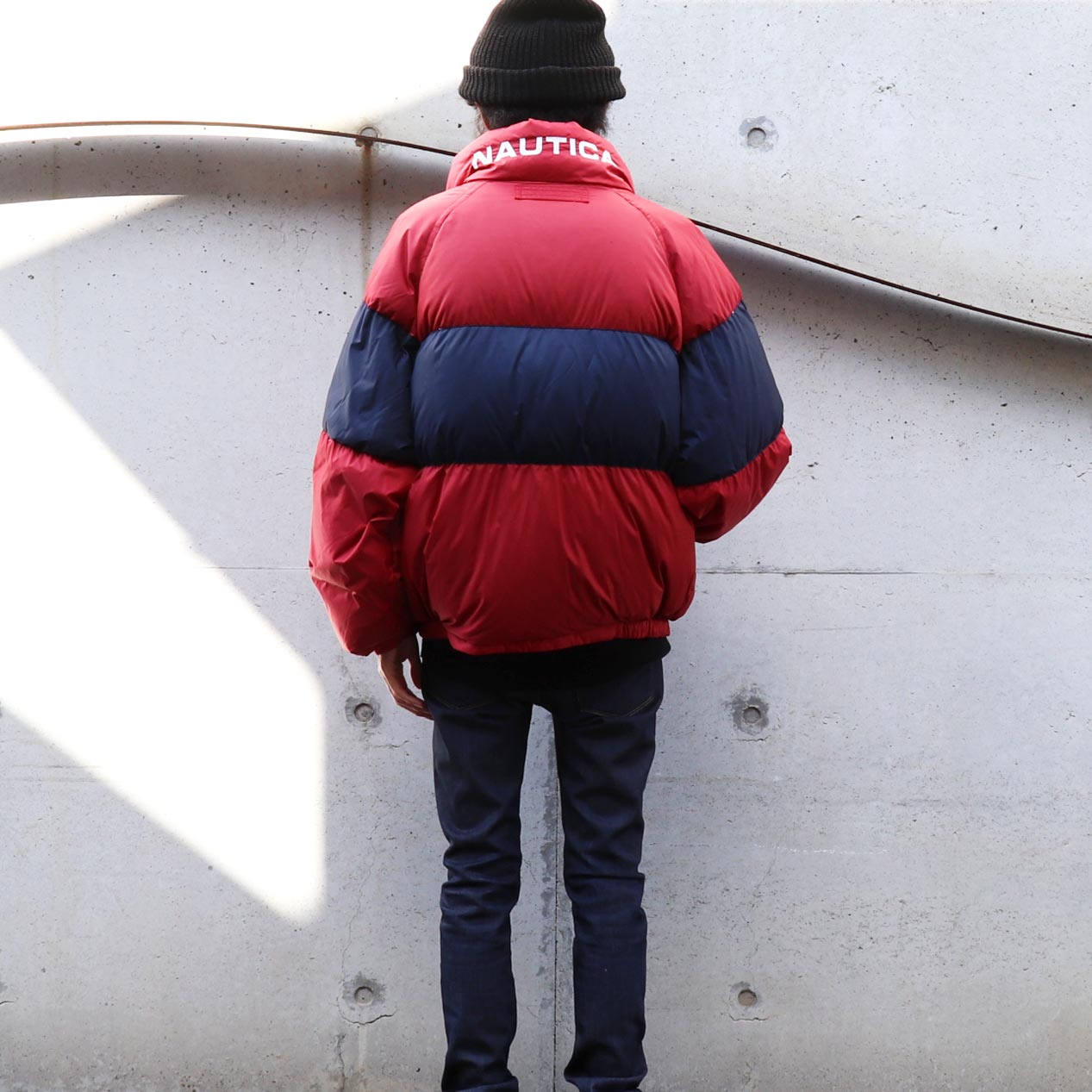 POST JUNK / 90's NAUTICA リバーシブル ダウンジャケット [M]