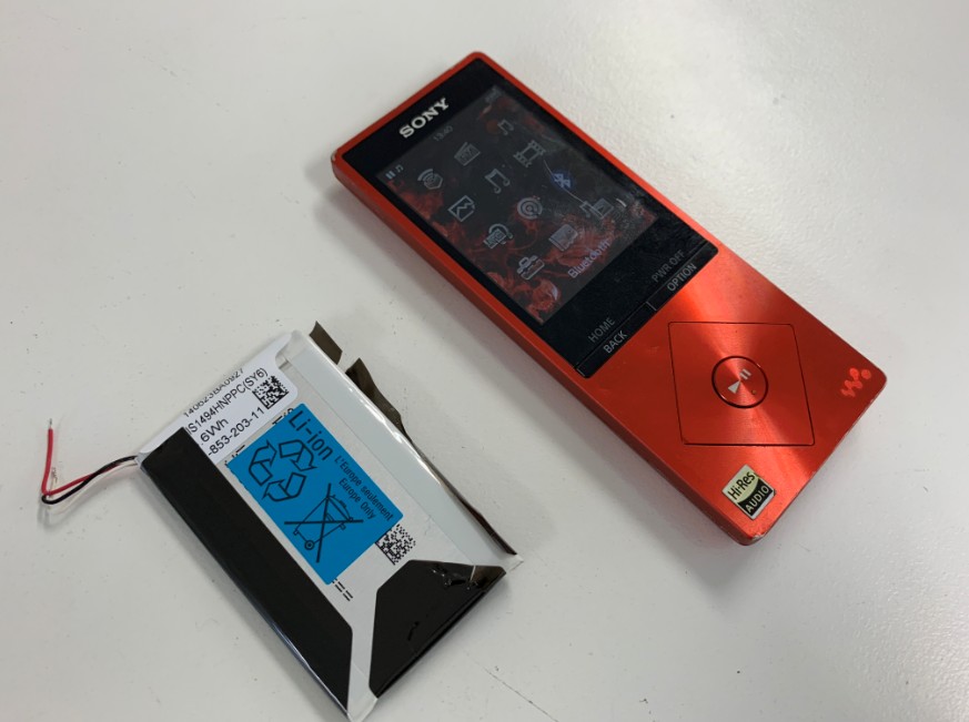 ウォークマン NW-A25/A27HN/A26HN/A25HNのバッテリー交換修理費用が