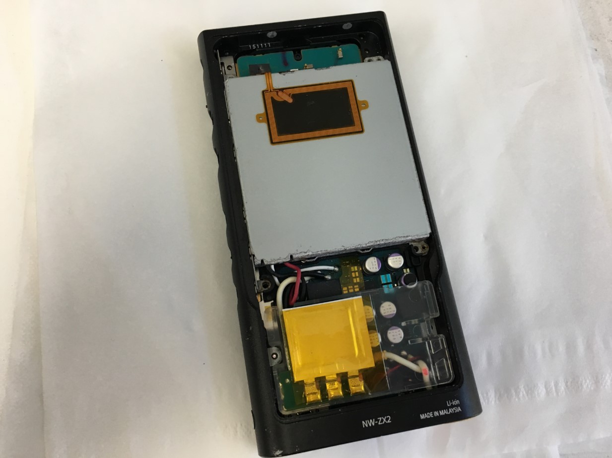 NW-ZX2のバッテリー交換で電源が入らない状態もデータそのまま完全復活