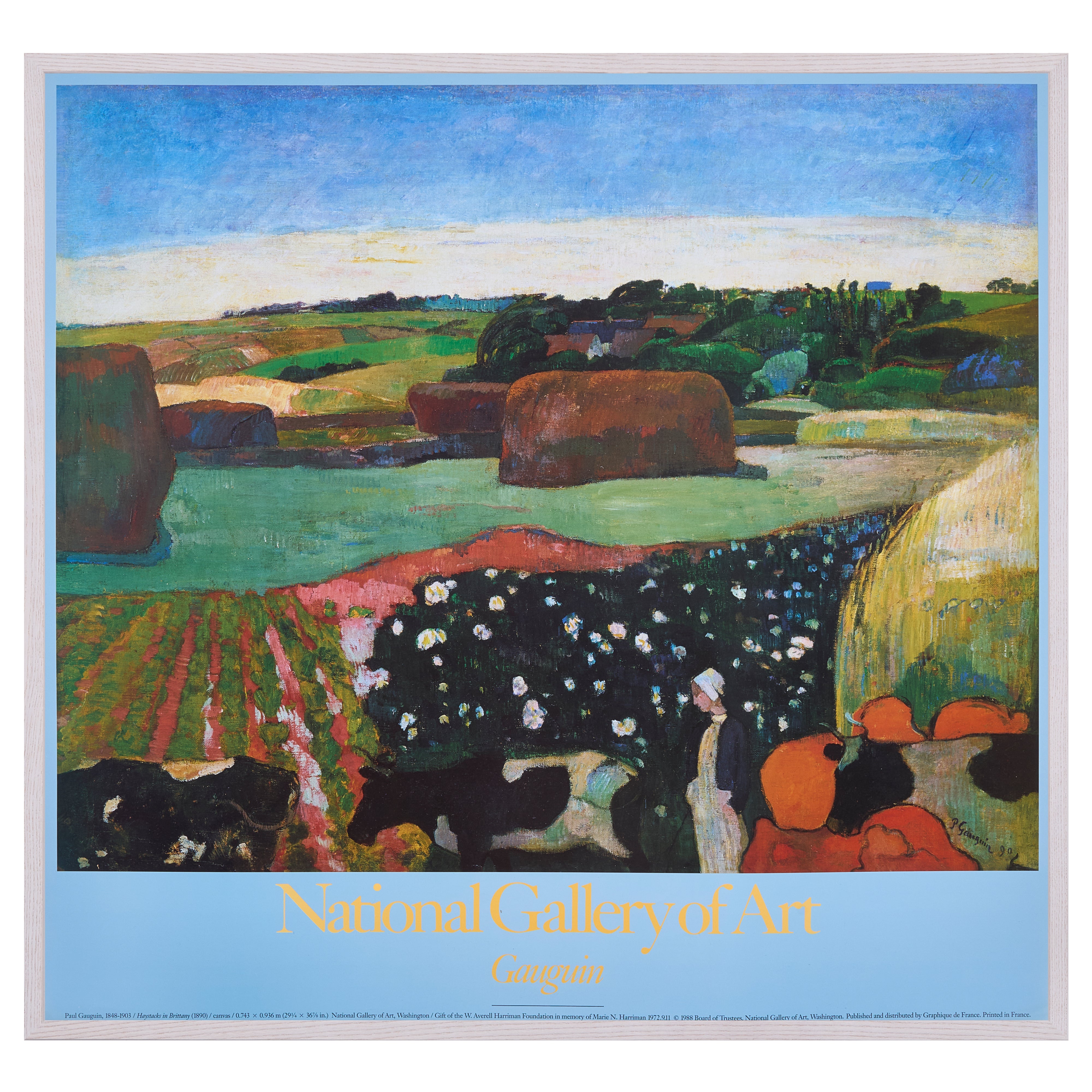 限定10枚】Haystacks in Brittany 1988 / ポール・ゴーギャン | POP