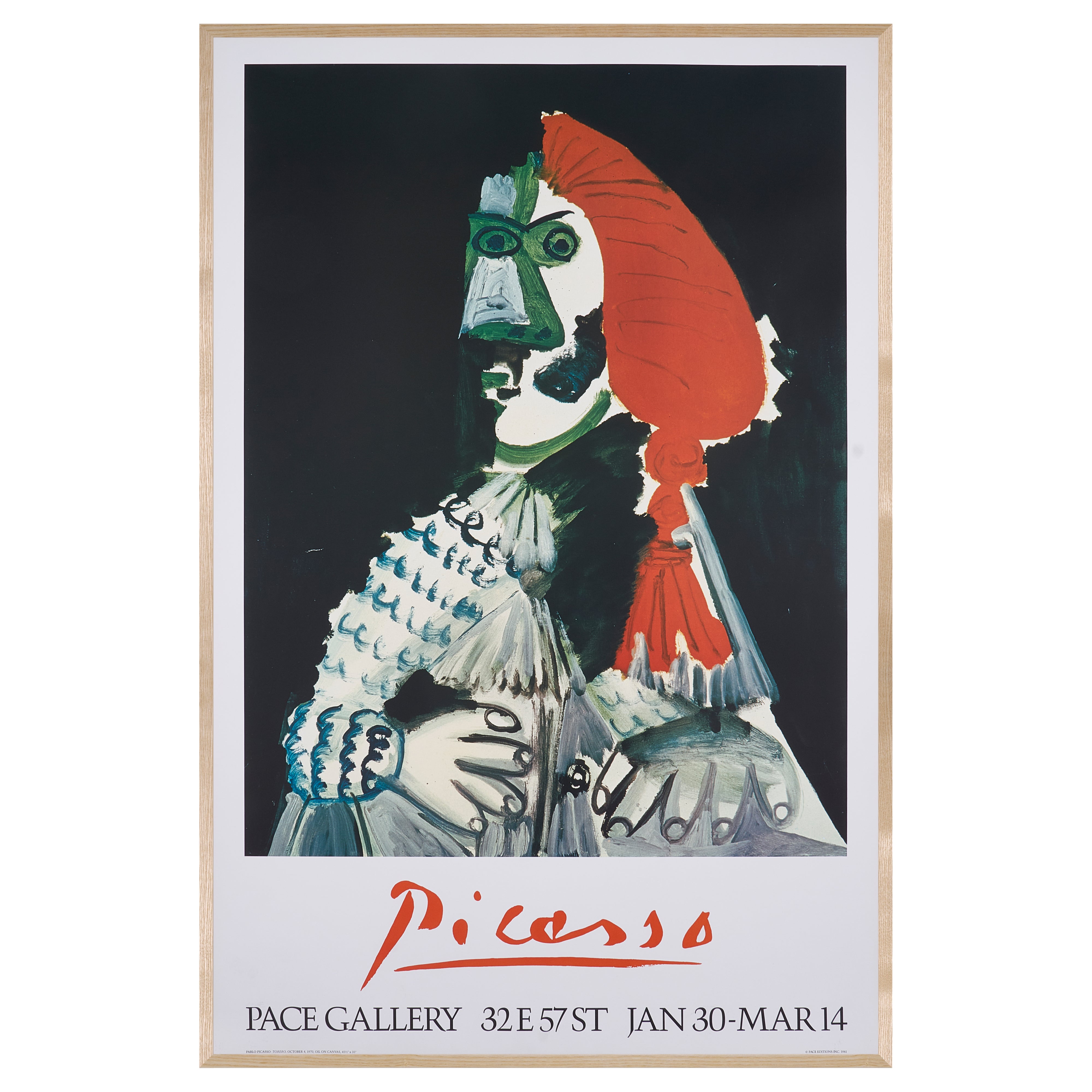 限定30枚】Torero 1970 - PACE GALLERY 1981 / パブロ・ピカソ | POP