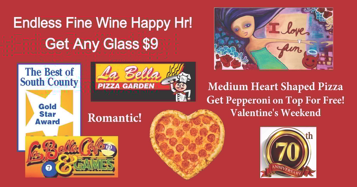 La Bella's - La Bella Pizza - Italian Restaurant in CA