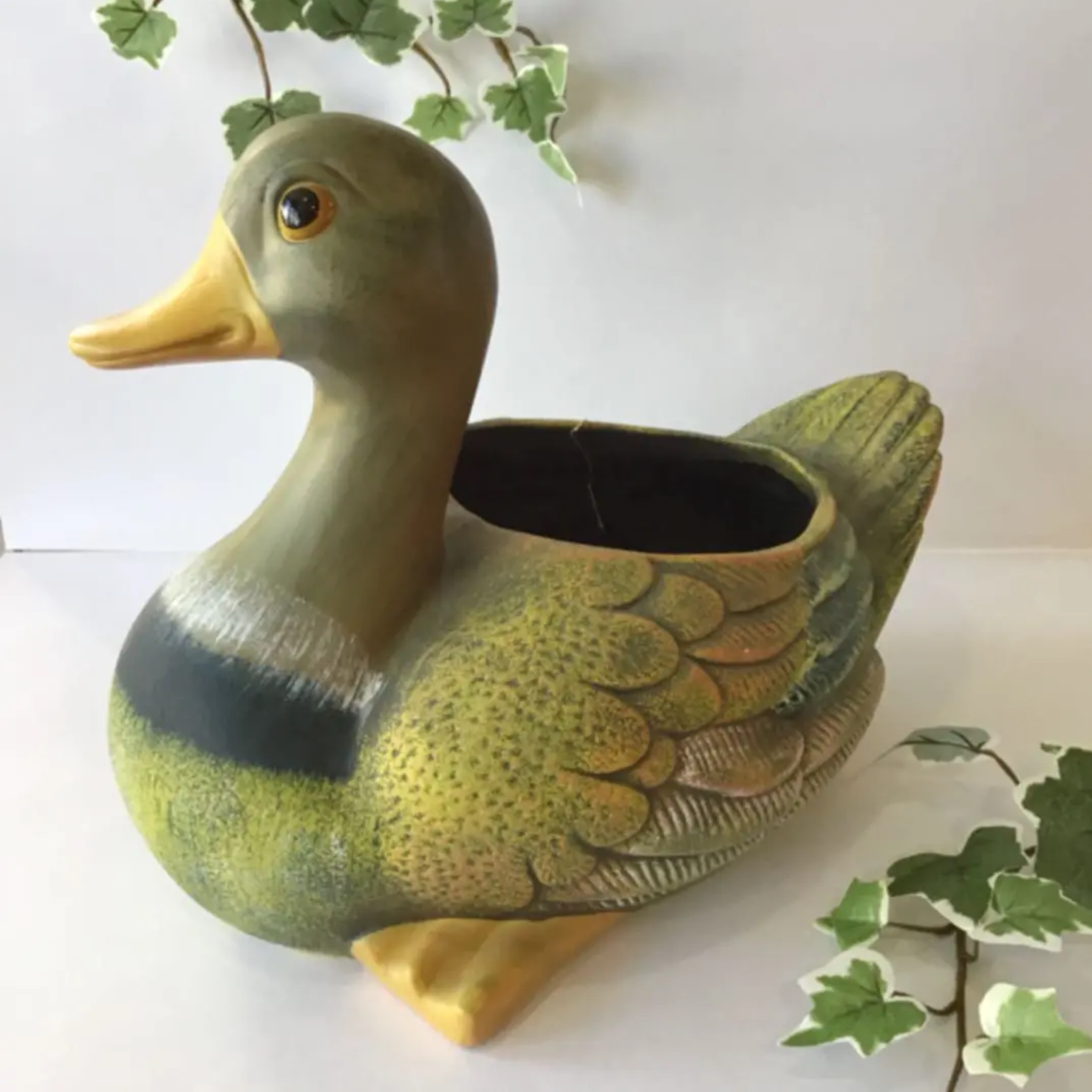 レア‼︎ ポルトガル製 ガーデンオーナメント オブジェ 鴨 カモ