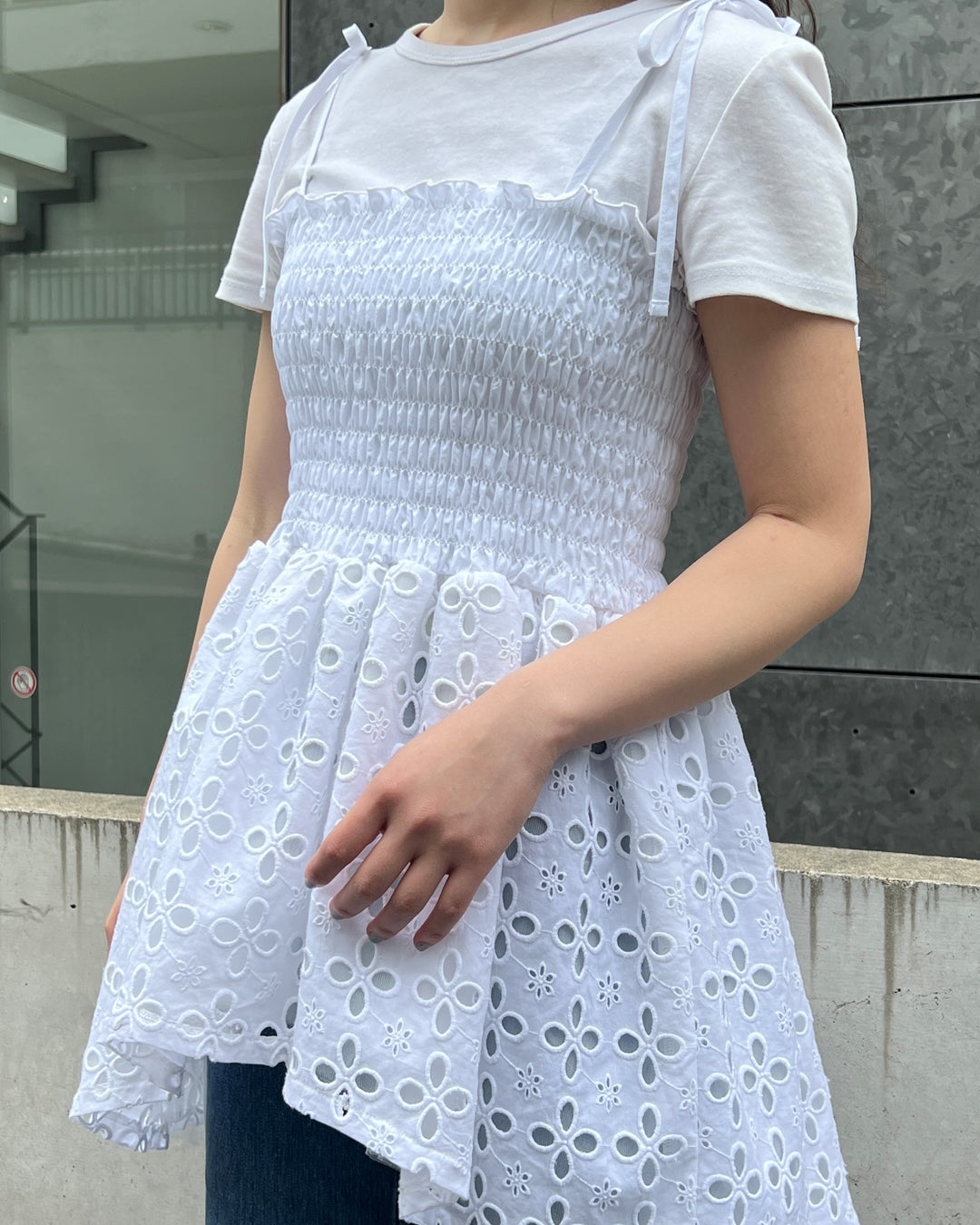 poppy コットンレースボリュームキャミ あさぎーにょ poppy コットン