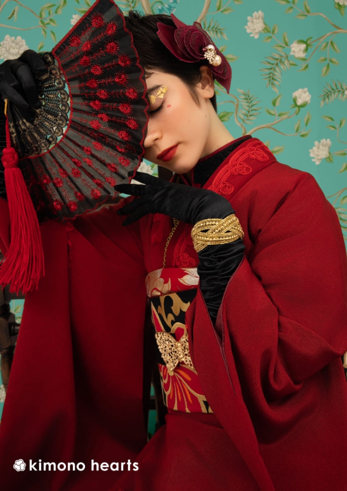 ネオジャパネスク】KH-524｜コードレース刺繍がポイント！オリエンタル