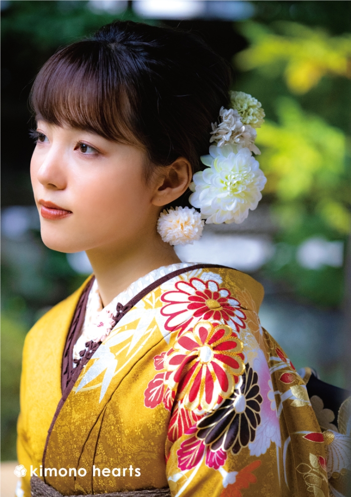 伝統古典】KH-343｜金彩、金駒刺繍を施した伝統古典振袖｜kimono