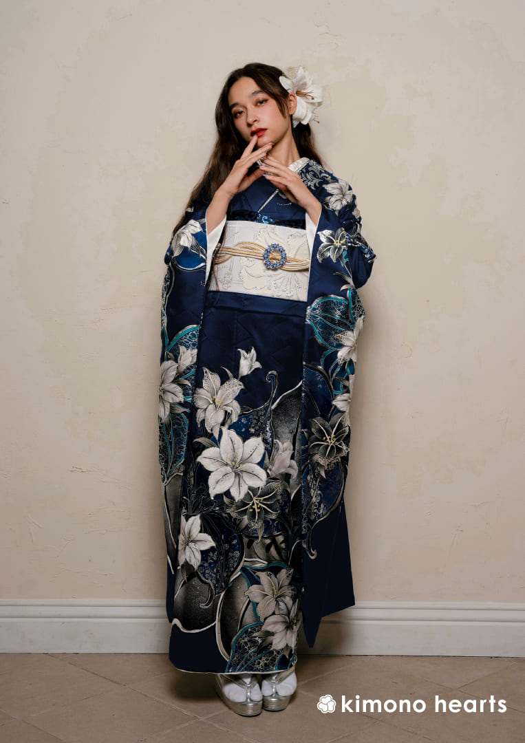 紺の振袖一覧 | kimono hearts | 成人式の振袖レンタル・購入 卒業式の
