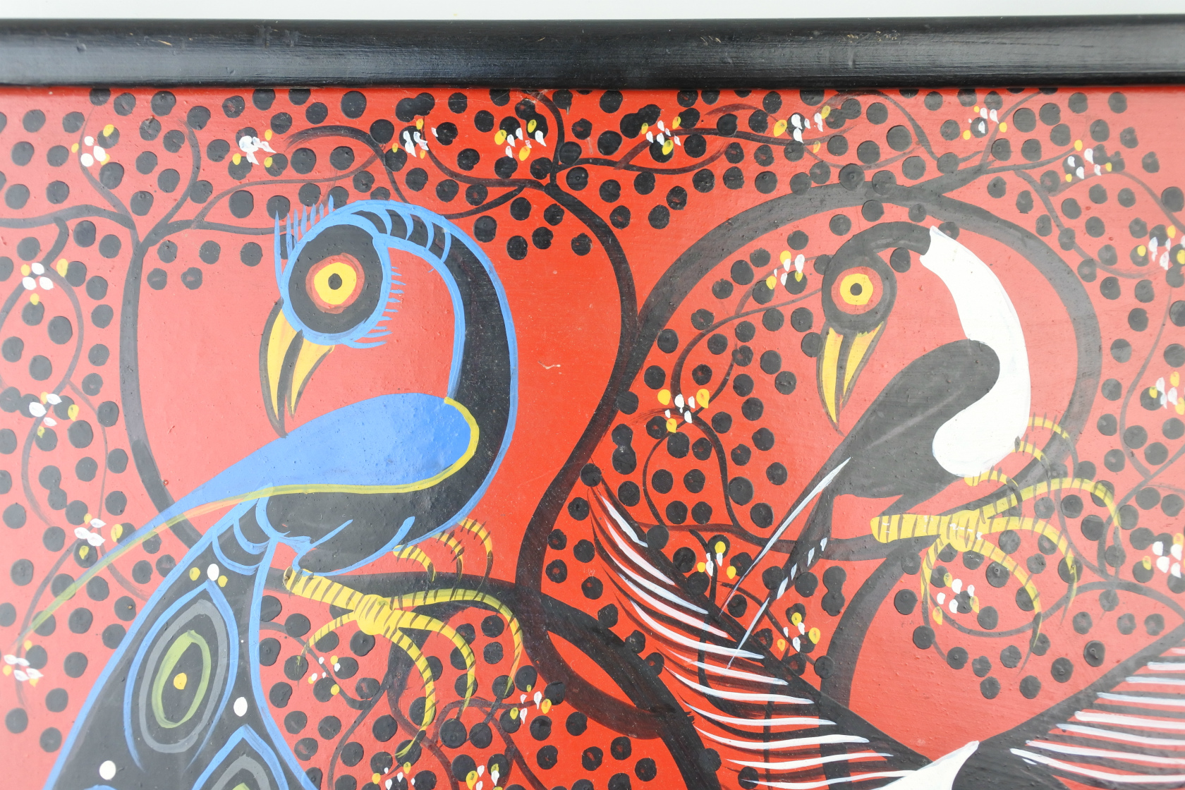 ビンテージ】タンザニア製Tinga Tinga（ティンガティンガアート