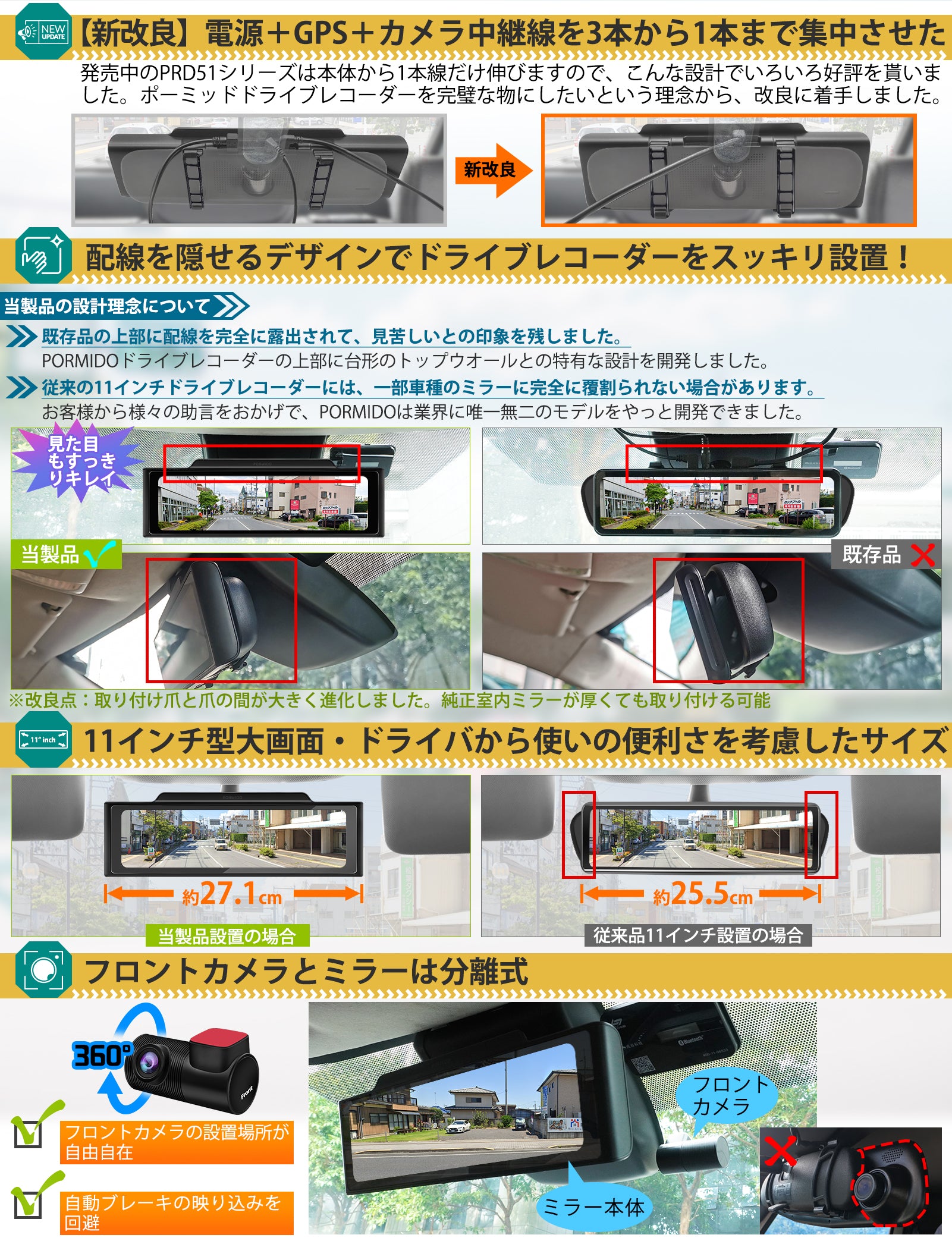 PRD60C・PRD60 ミラー型ドライブレコーダー – PORMIDO