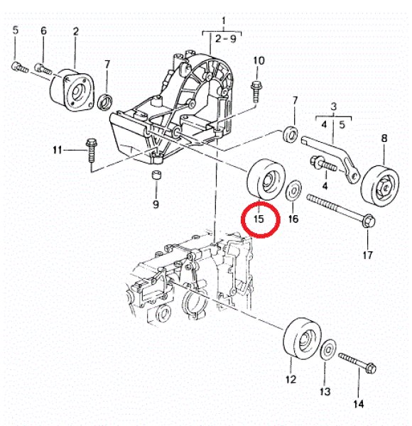 ファンベルトプーリー 996/997/986/987 - ポルシェ小僧/PORSCHE PARTS