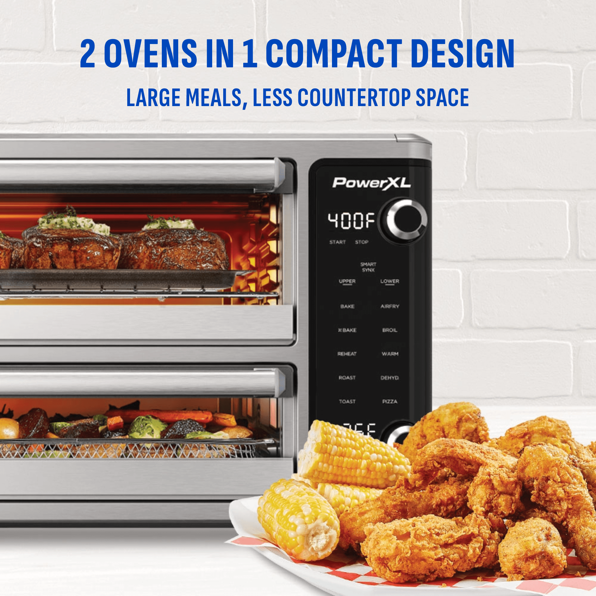 SMARTSYNX™ DUAL DOOR OVEN – PowerXL