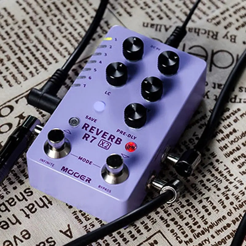 MOOER R7 X2 Reverb Pedal | Guitar Effect Pedals | Ploutone