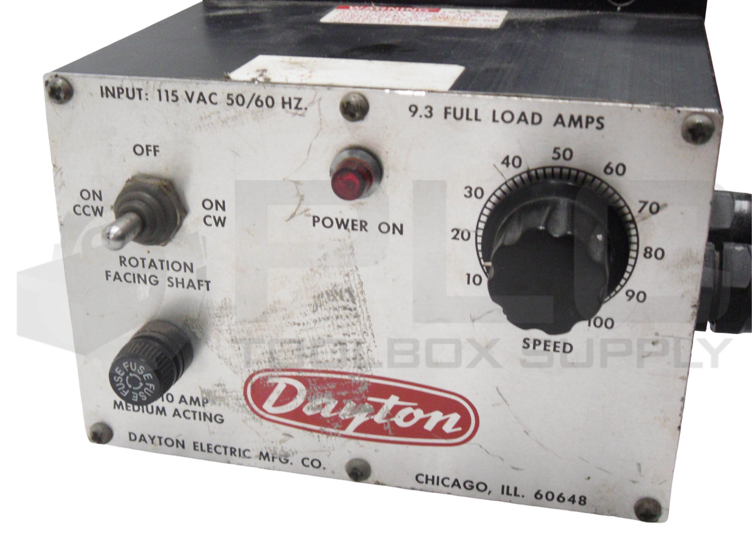 DAYTON 2Z846 MOTOR 3/4HP 2500RPM FR: 56/56C W/ DAYTON DC MOTOR