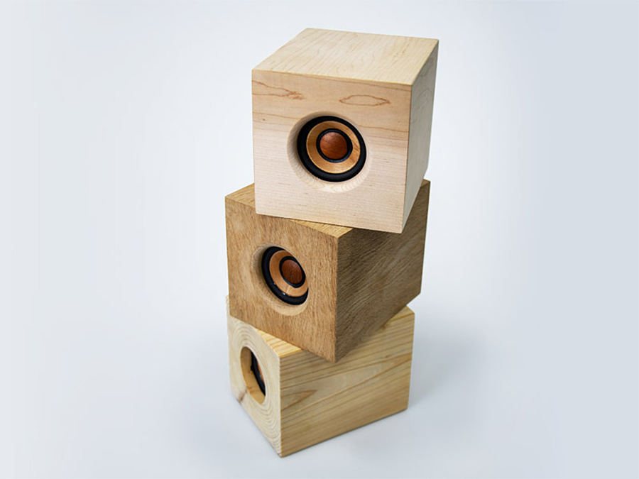 Even the driver on JVC Kenwood's wooden Bluetooth speaker is made