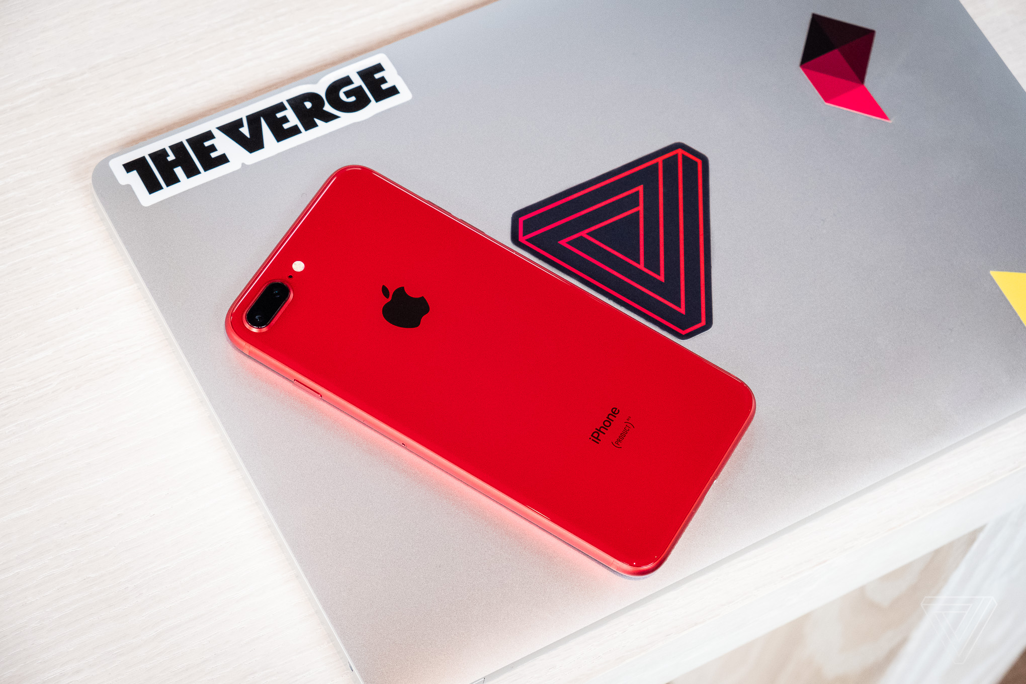 A close look at Apple's red iPhone 8 | The Verge