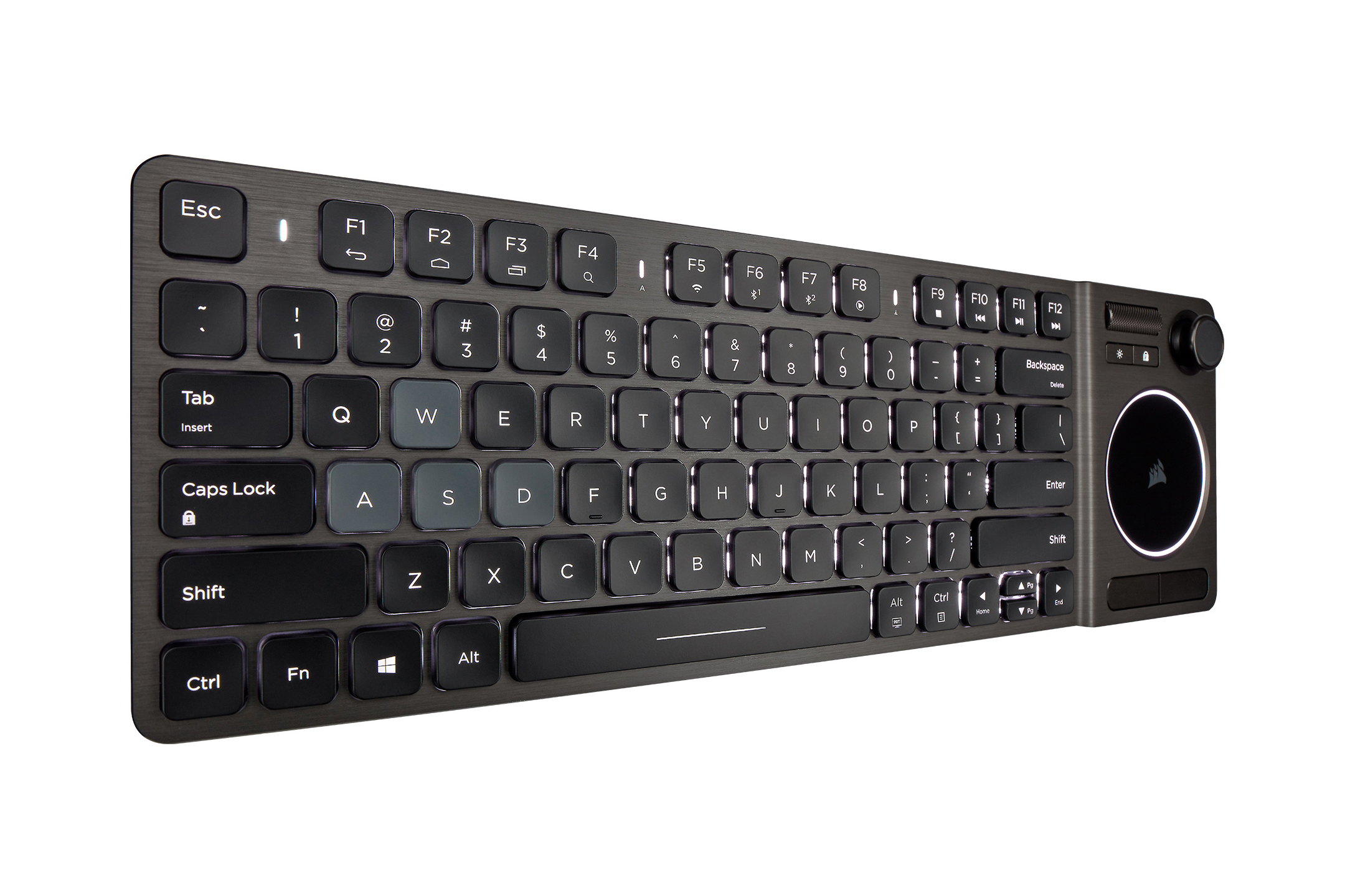Corsair's K83 Wireless keyboard has a trackpad and half a gamepad