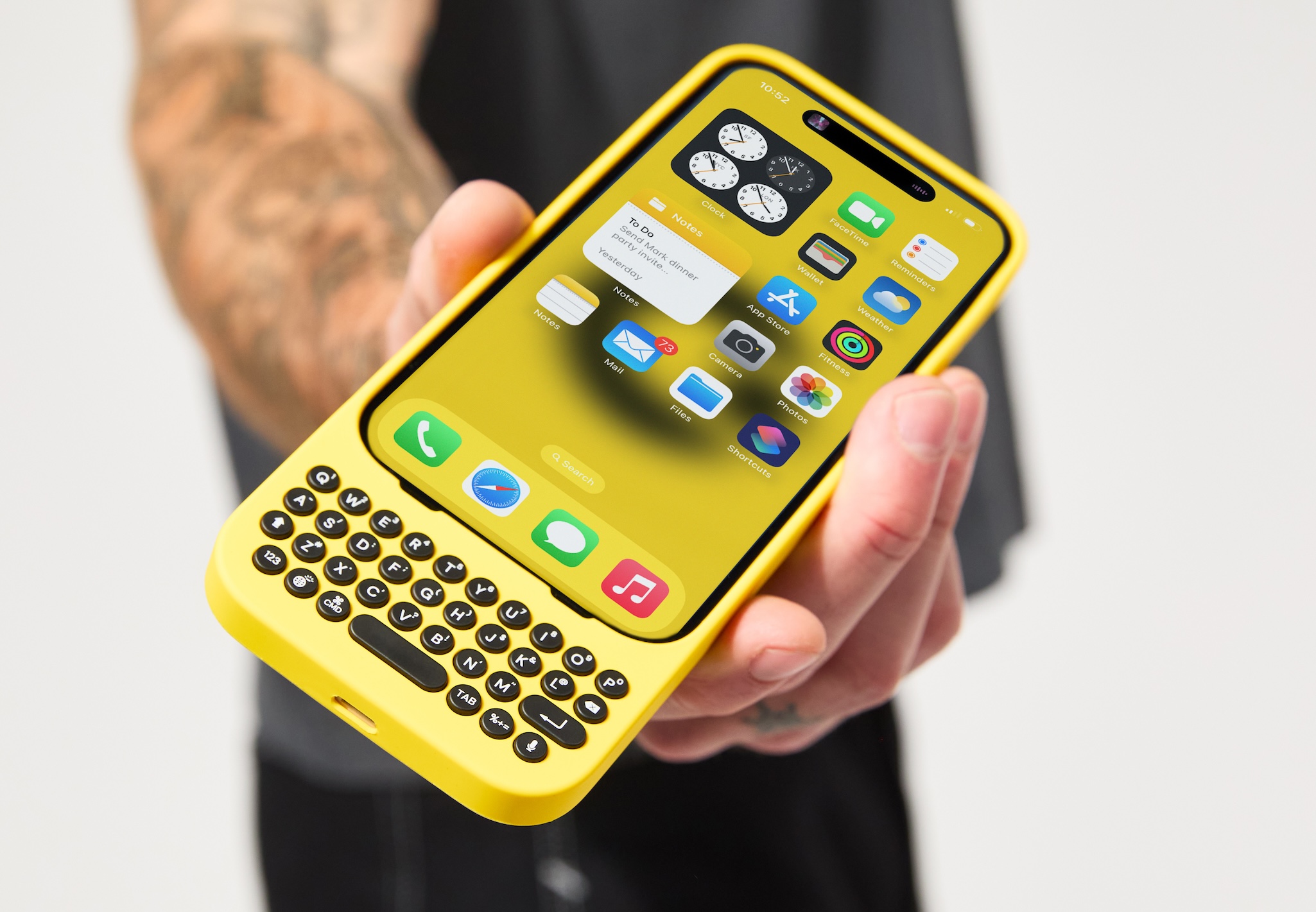 Clicks is a BlackBerry-style iPhone keyboard case designed for