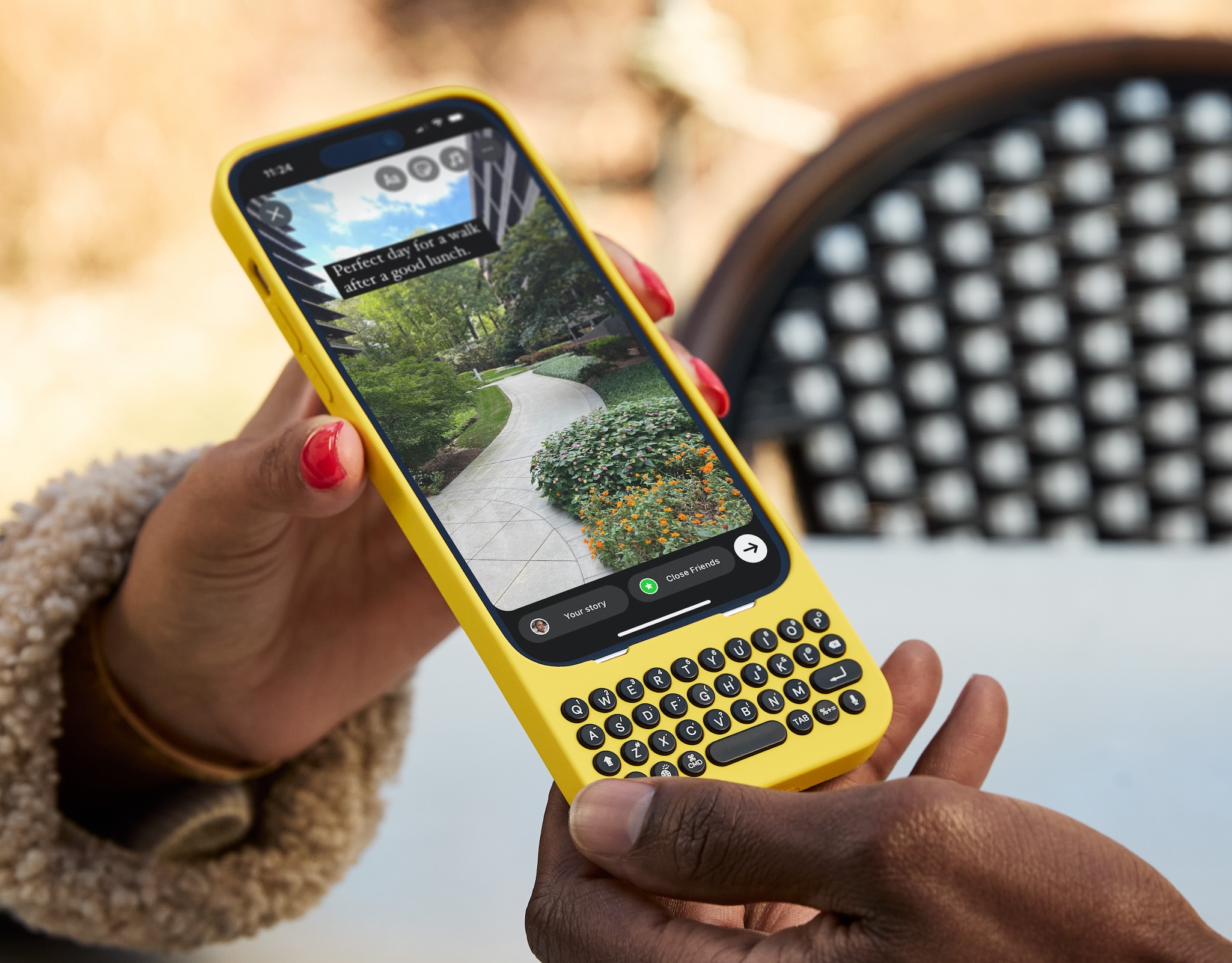 Clicks is a BlackBerry-style iPhone keyboard case designed for