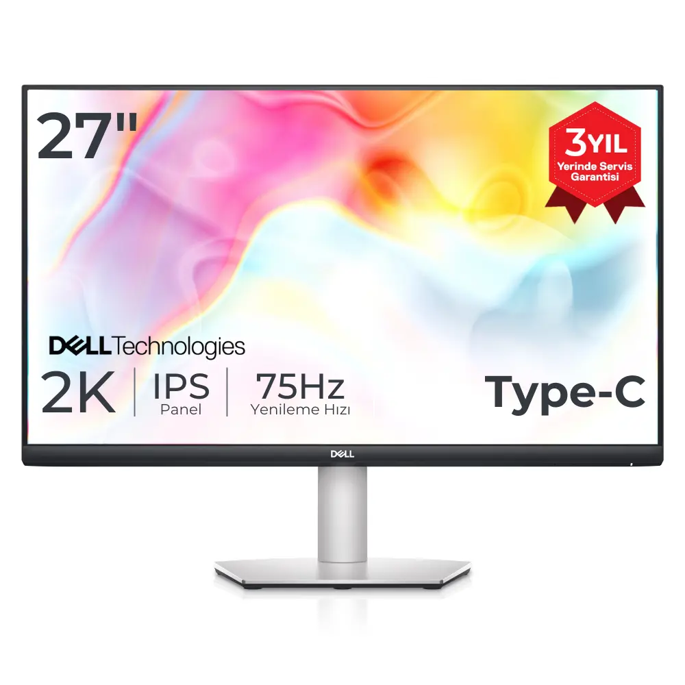 Dell S2722DC 27 2560x1440 75Hz 4ms HDMI Type-C IPS Monitör | Ebrar