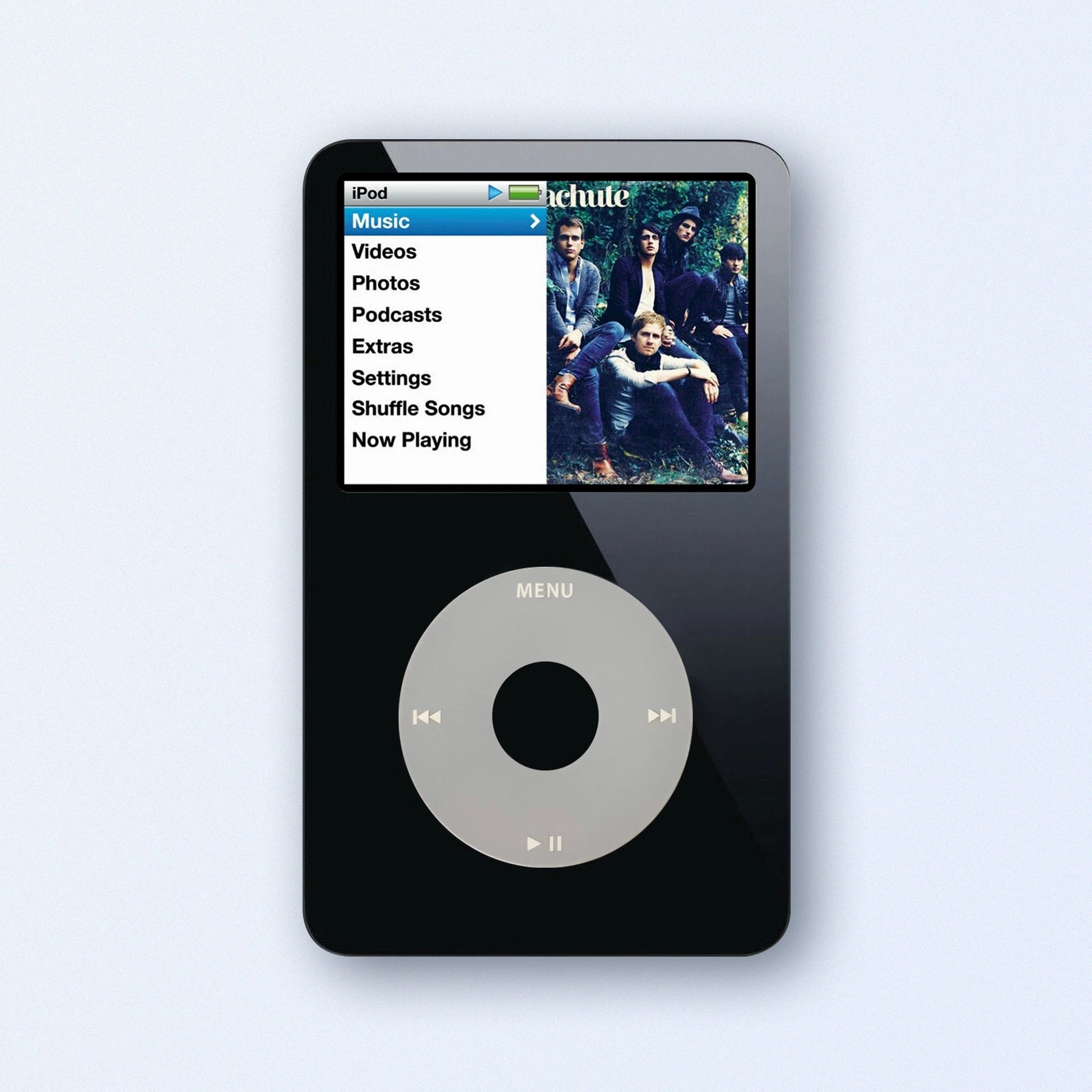 Black Apple iPod Classic 5th Generation upgraded with SDXC Card