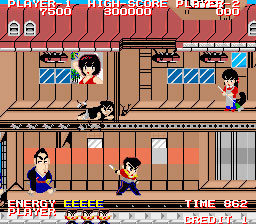 1987年ジャレコ「銀河任侠伝」基板を遊ぶ－敵キャラとの綾取りが