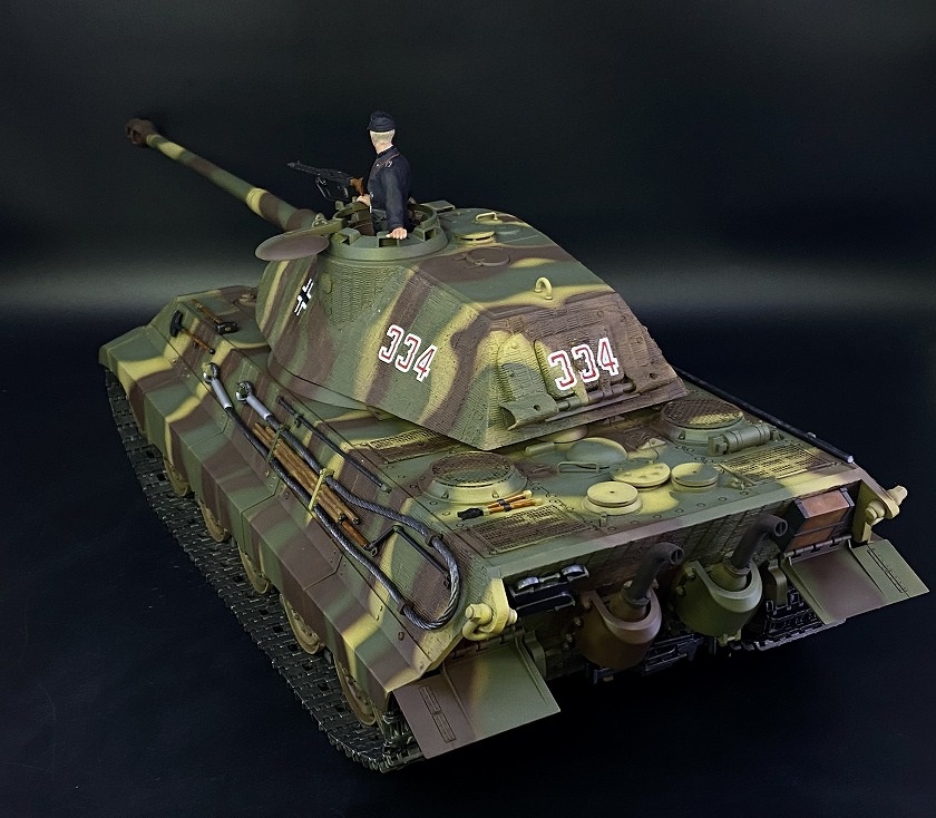 製作代行紹介「タミヤ 1/16 キングタイガーポルシェ砲塔」ラジコン戦車