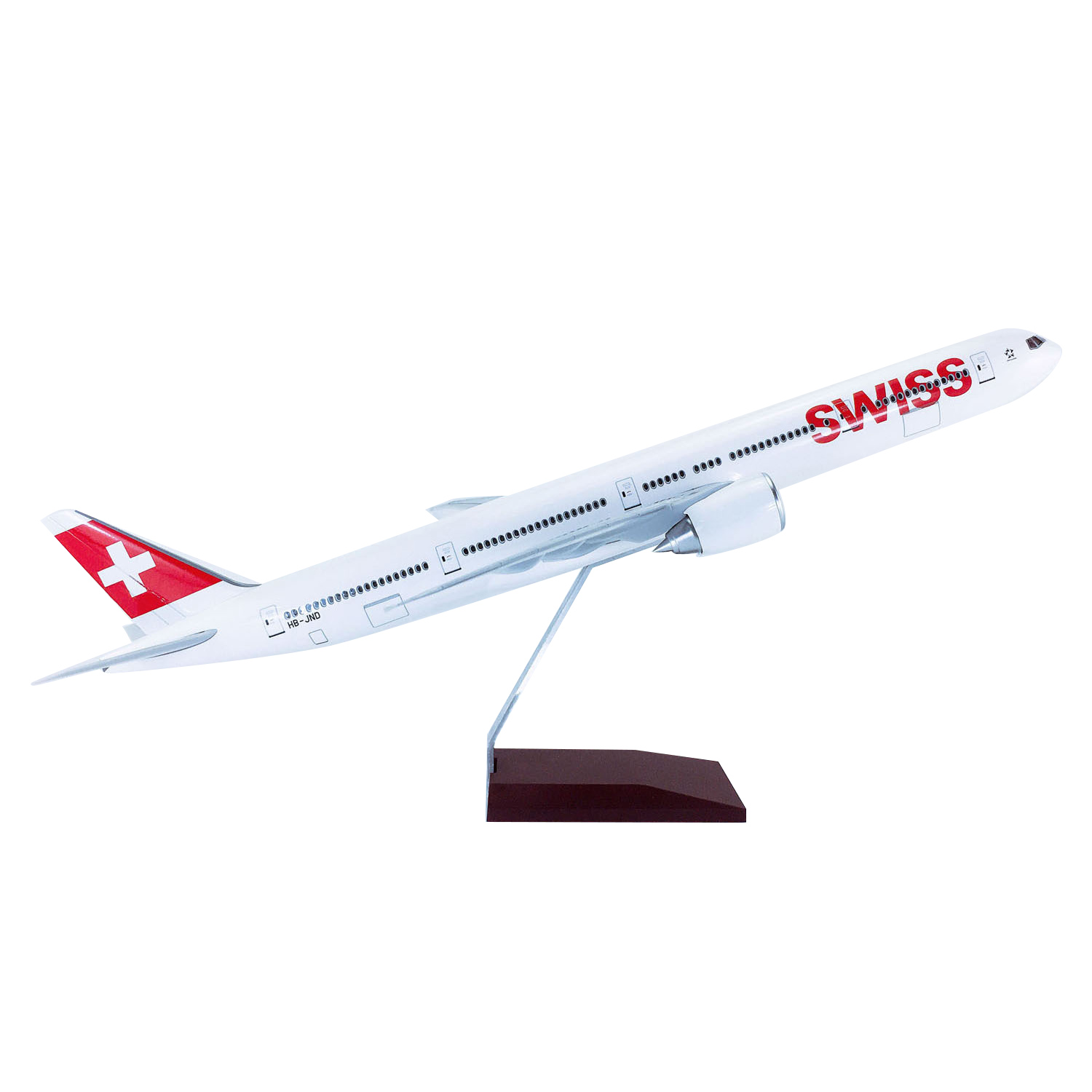 1:150 SwissAir Boeing 777-300er Airplane Model 18” Decoration