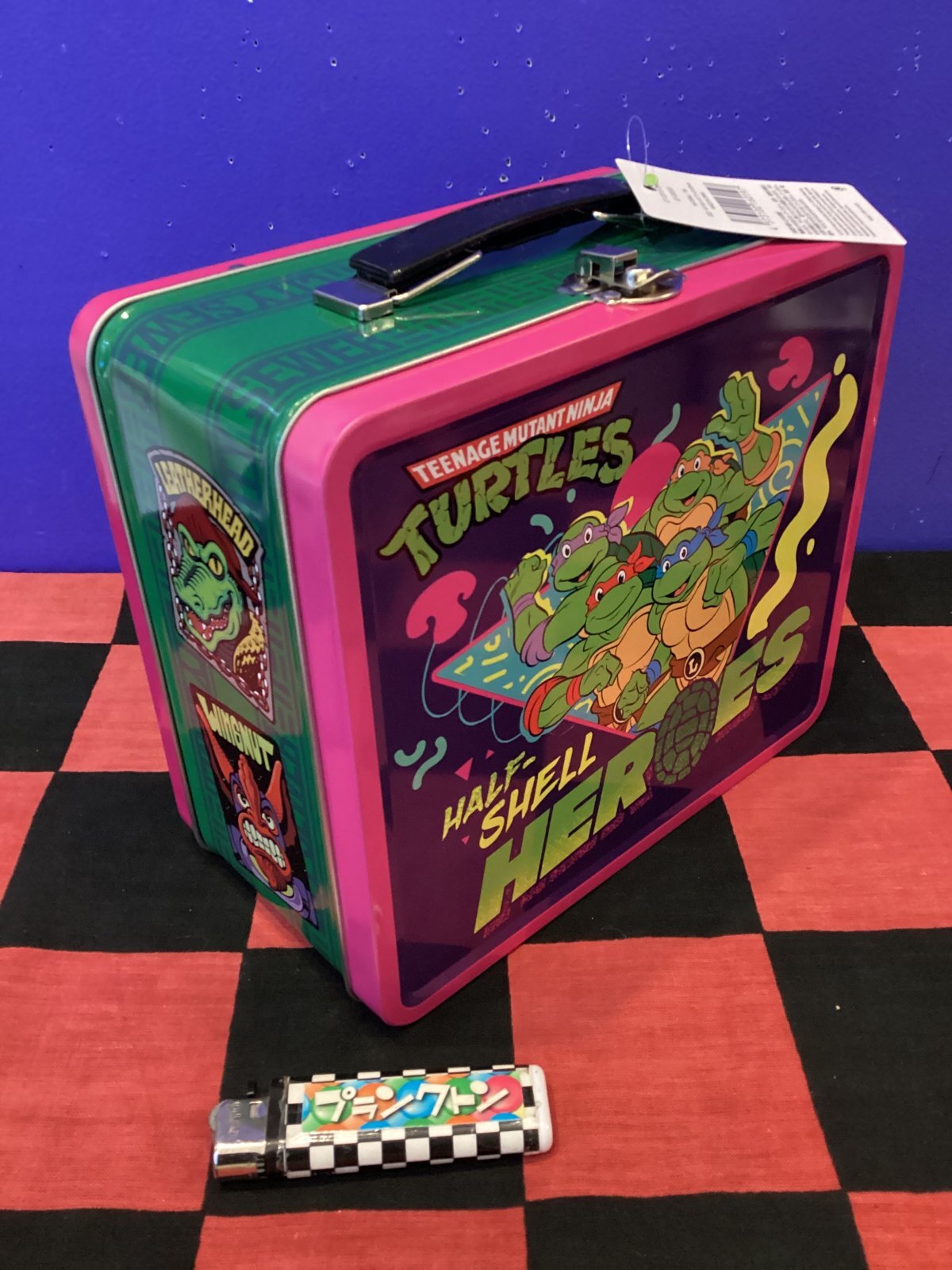 ミュータントタートルズ ブリキ缶ビンテージランチボックス - プランクトン