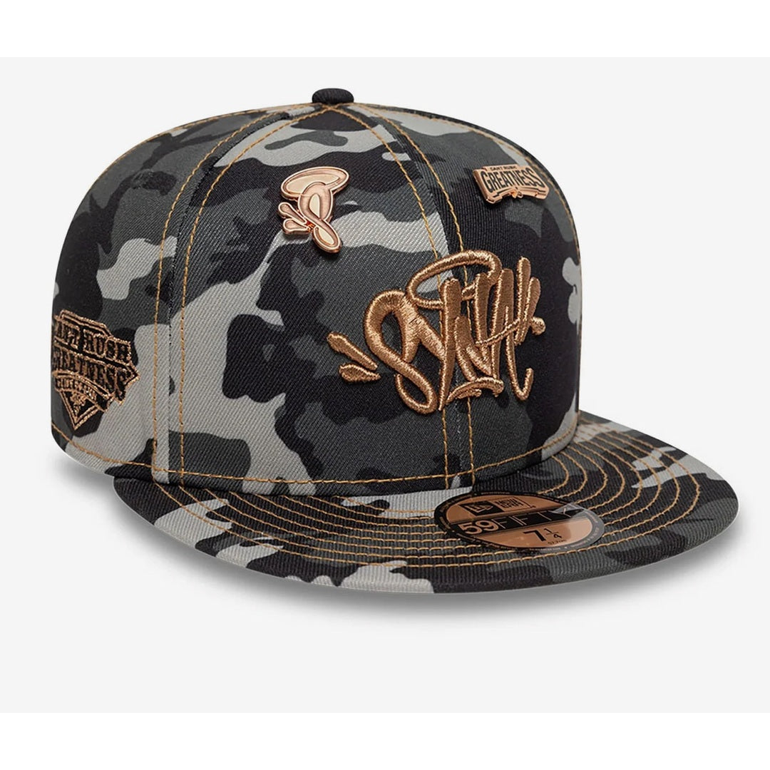 Central Cee x New Era Syna Black Camo & Rose Gold 59FIFTY Fitted Cap