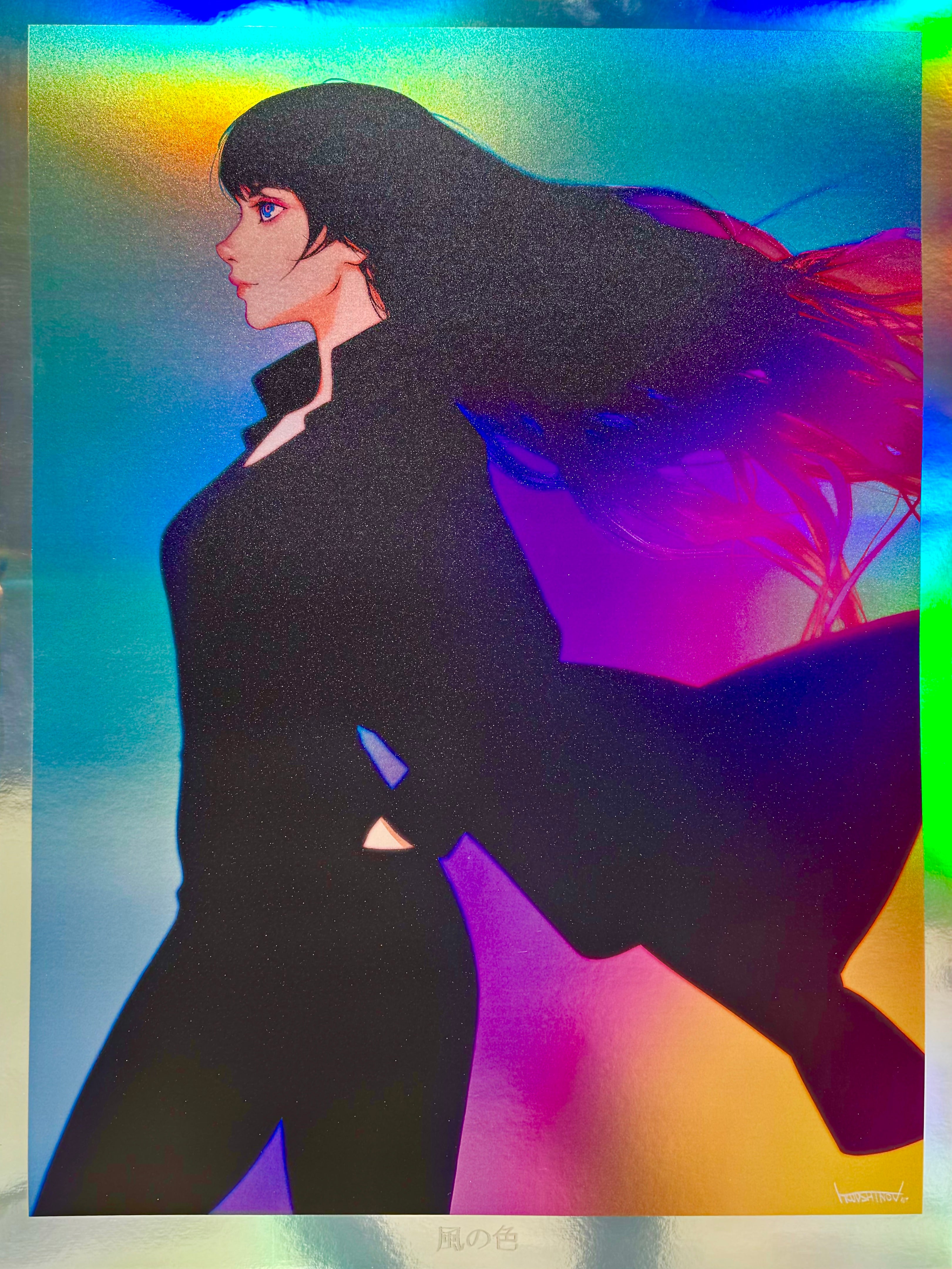 Kaze no Iro Holofoil Special Edition Art Print by Ilya Kuvshinov