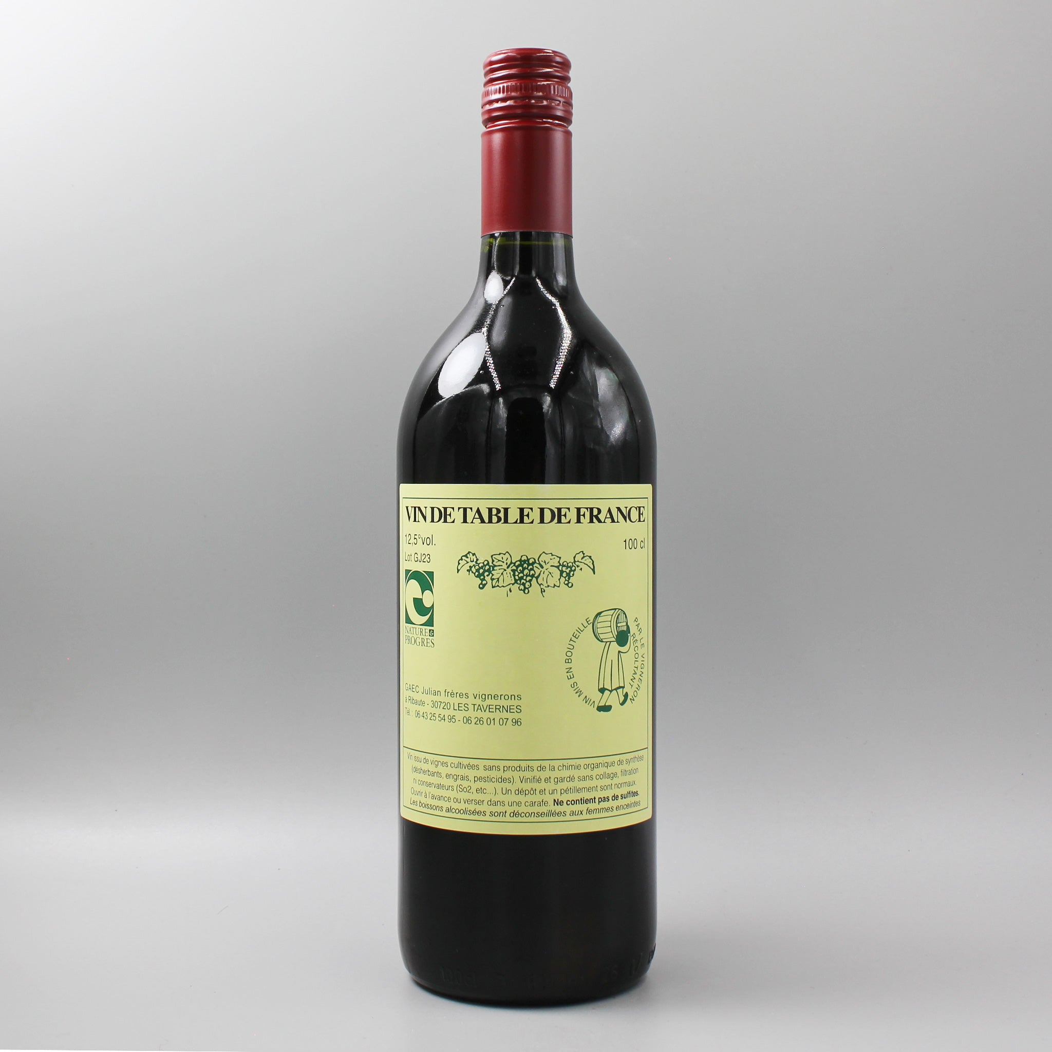 フランスワイン]ルイ ジュリアン ルージュ 12％ 2022-2023 赤 1000ml