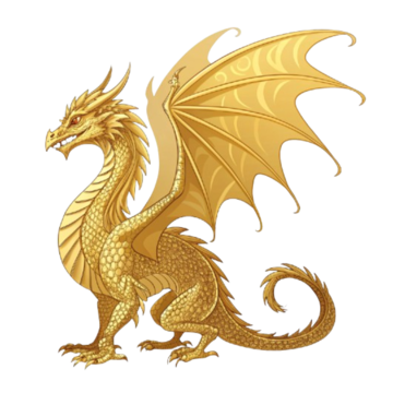 無料のエレガントな黄金のドラゴンイラスト素材PNG・フリー 画像 - Pngtree