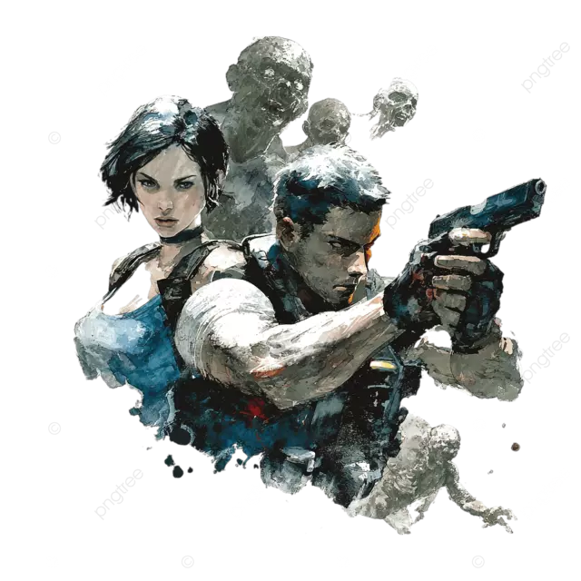 バイオハザードのジル・バレンタインとクリス・レッドフィールドがテロ