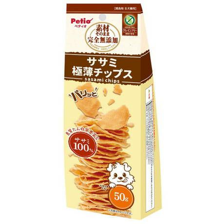素材そのまま 完全無添加 ササミ パリッと 極薄チップス 50g