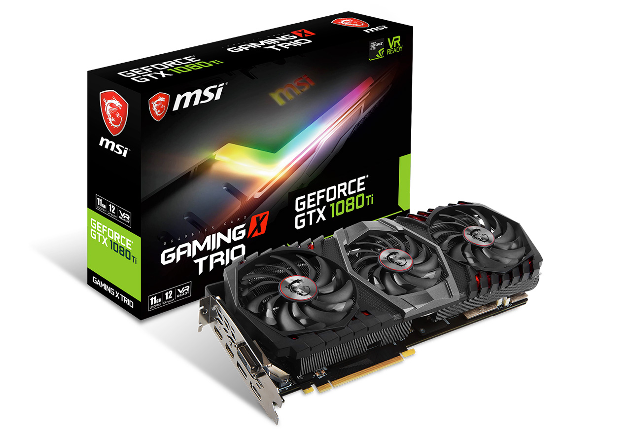 MSIからGTX1080 Ti搭載グラボ｢GeForce GTX 1080 Ti GAMING X TRIO｣発売