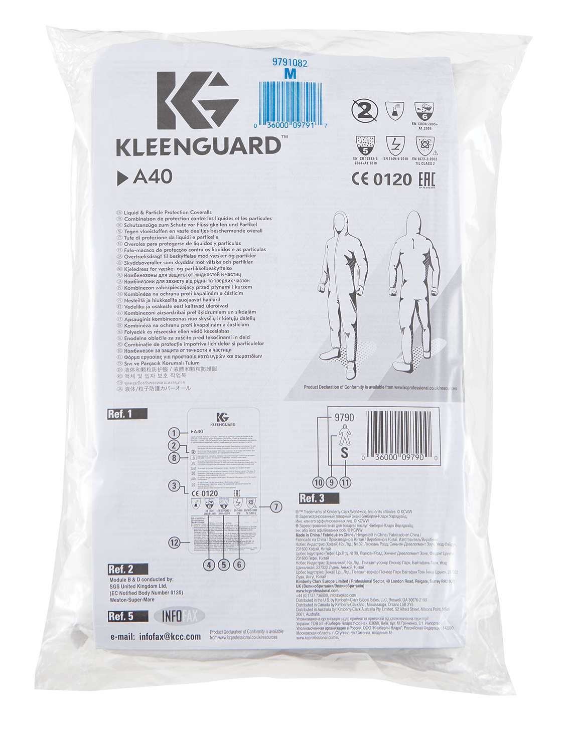 クリーンガード A40 ツナギ服 Mサイズ