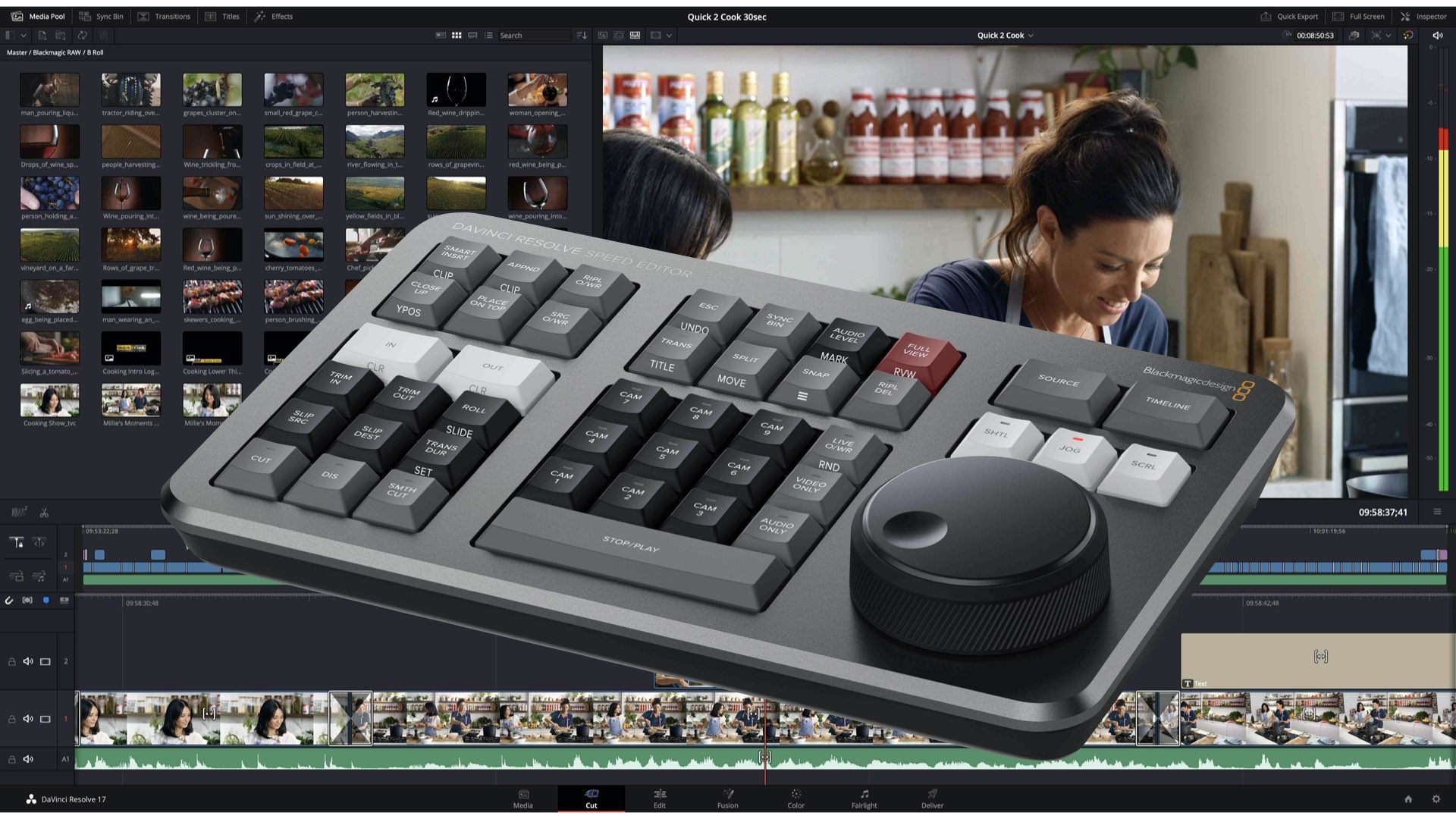 DaVinci Resolve Studio購入でDaVinci Resolve Speed EditorとiZotope