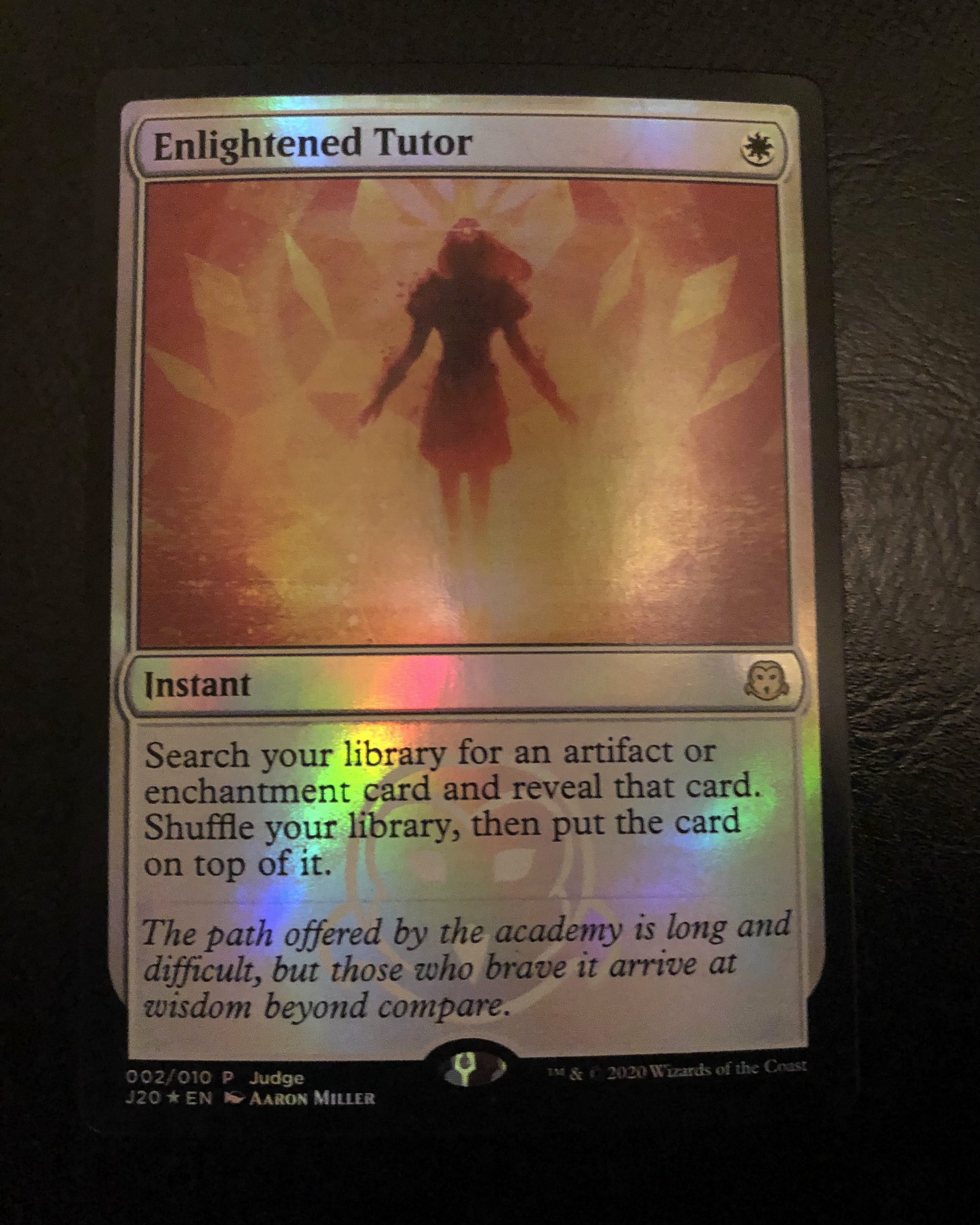 Enlightened Tutor (FOIL) - MTG Proxy Judge Gift - Proxy King