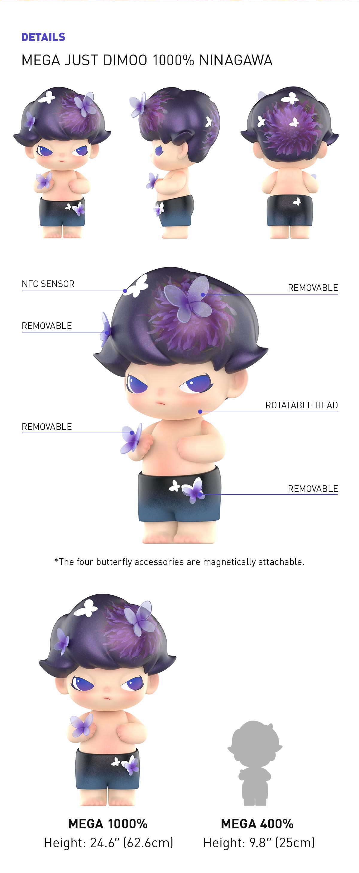 MEGA JUST DIMOO 1000% MIKA NINAGAWA | MEGA Collection - POP MART