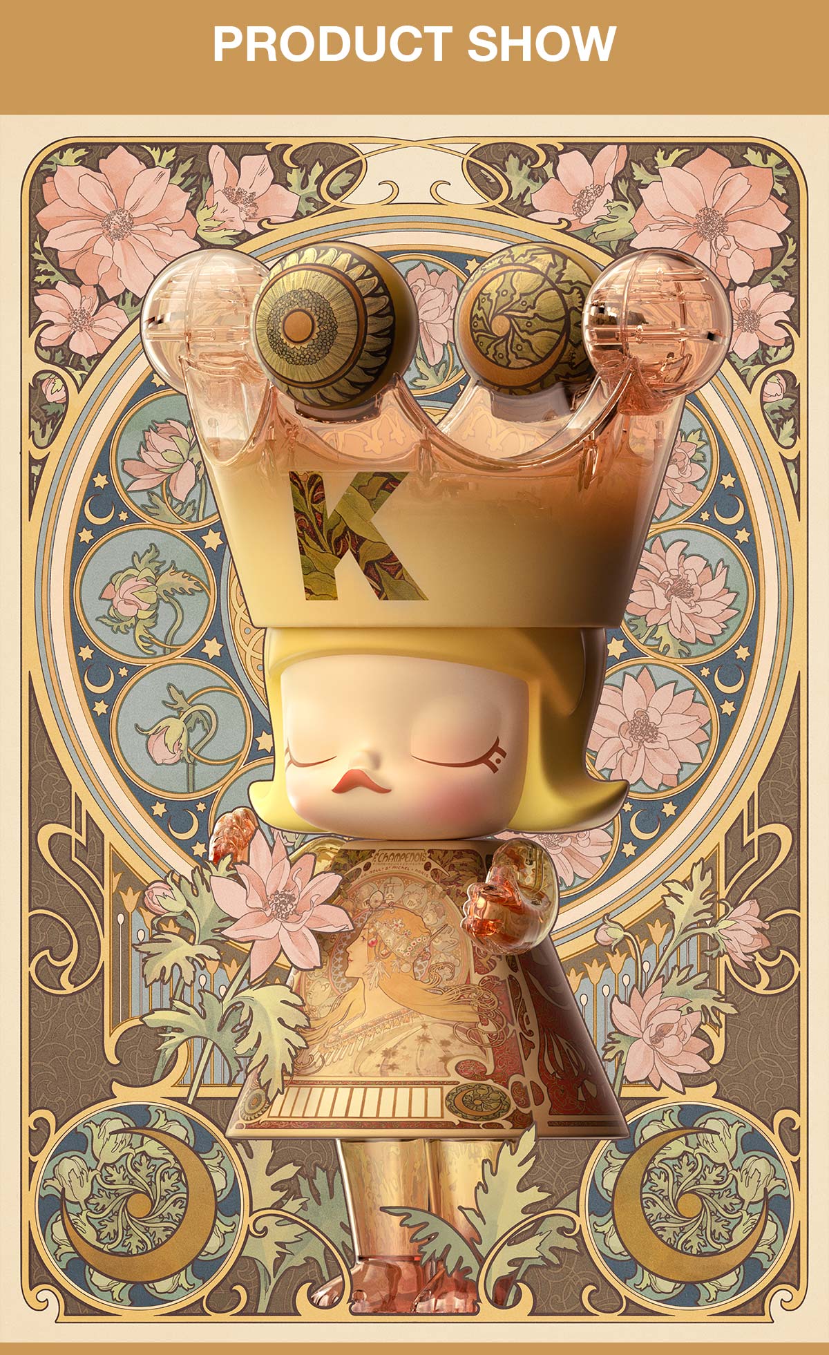 MEGA ROYAL MOLLY 400% Mucha·Zodiac | MEGA Collection - POP MART